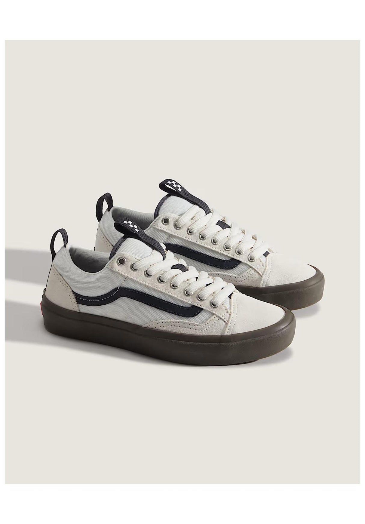 Vans Skate Old Skool 36 + Schuhe Jungs marshmallow-gum – Rückenansicht