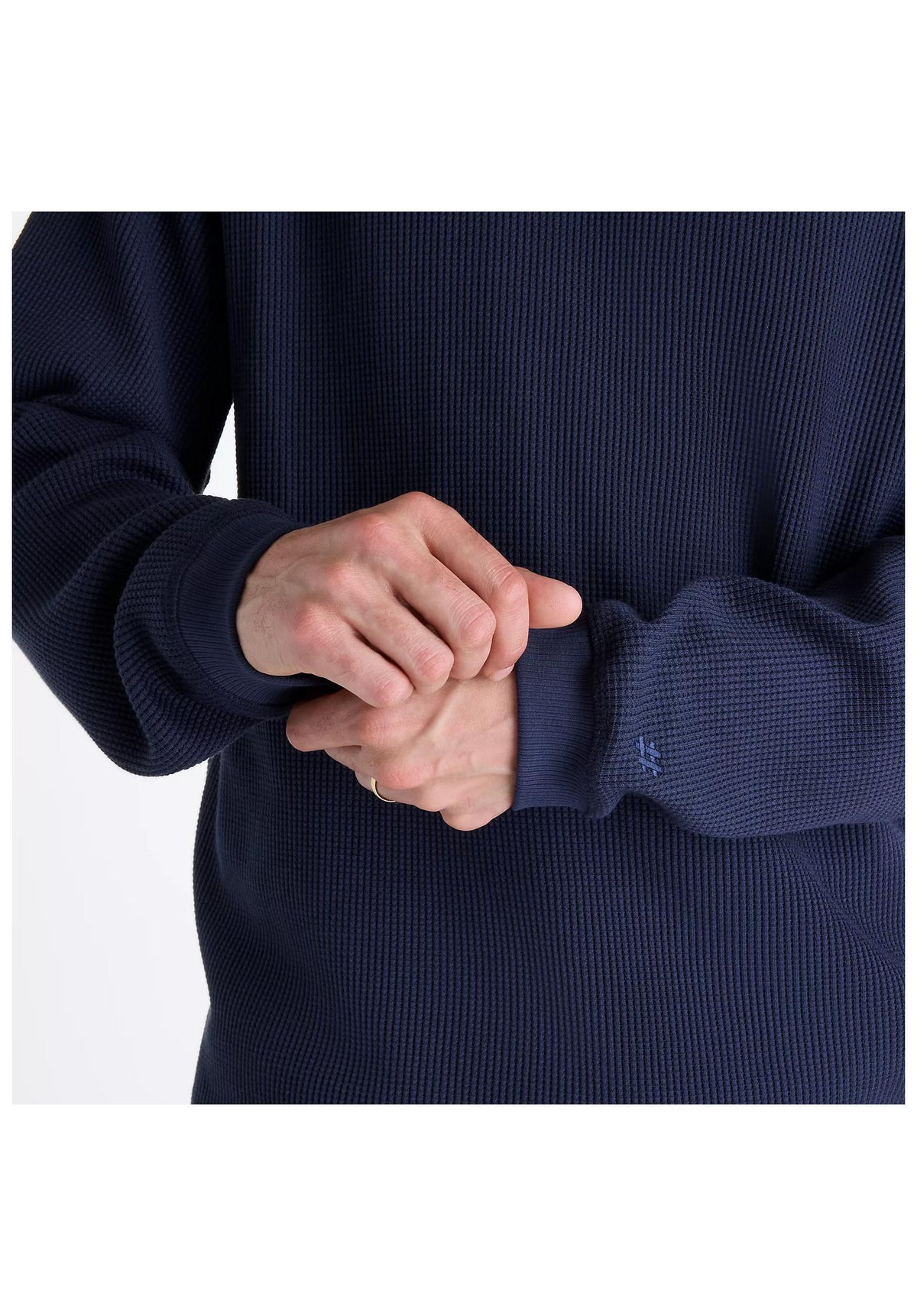 New Balance Numeric Waffle Knit Longsleeve night – Detailansicht 2