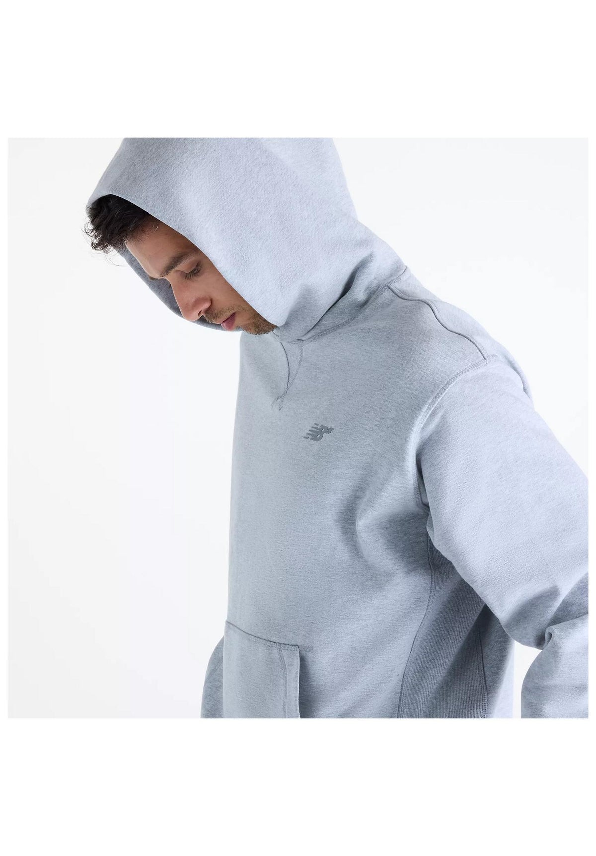 New Balance Numeric French Terry Small Logo Hoodie athleticgrey – Detailansicht 2
