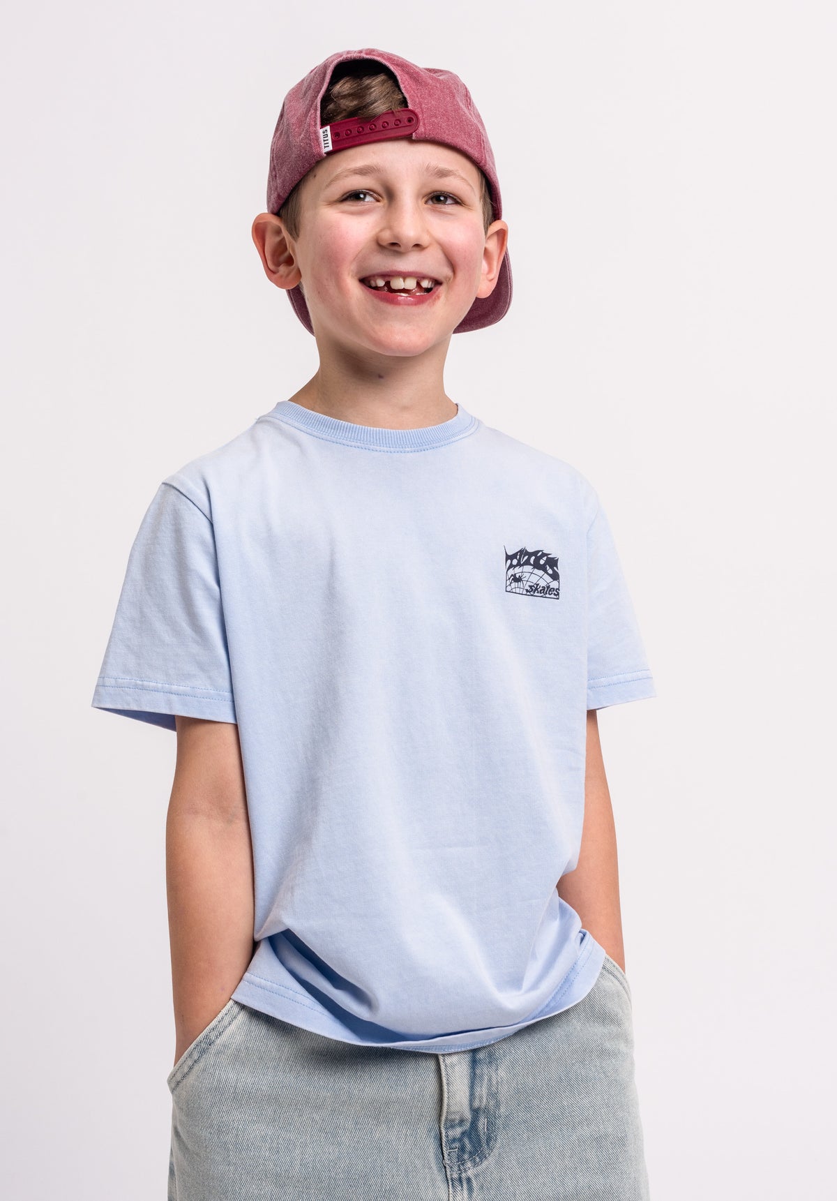 TITUS Heritage Clean Kids T-Shirt heavenbluefaded – Detailansicht 1