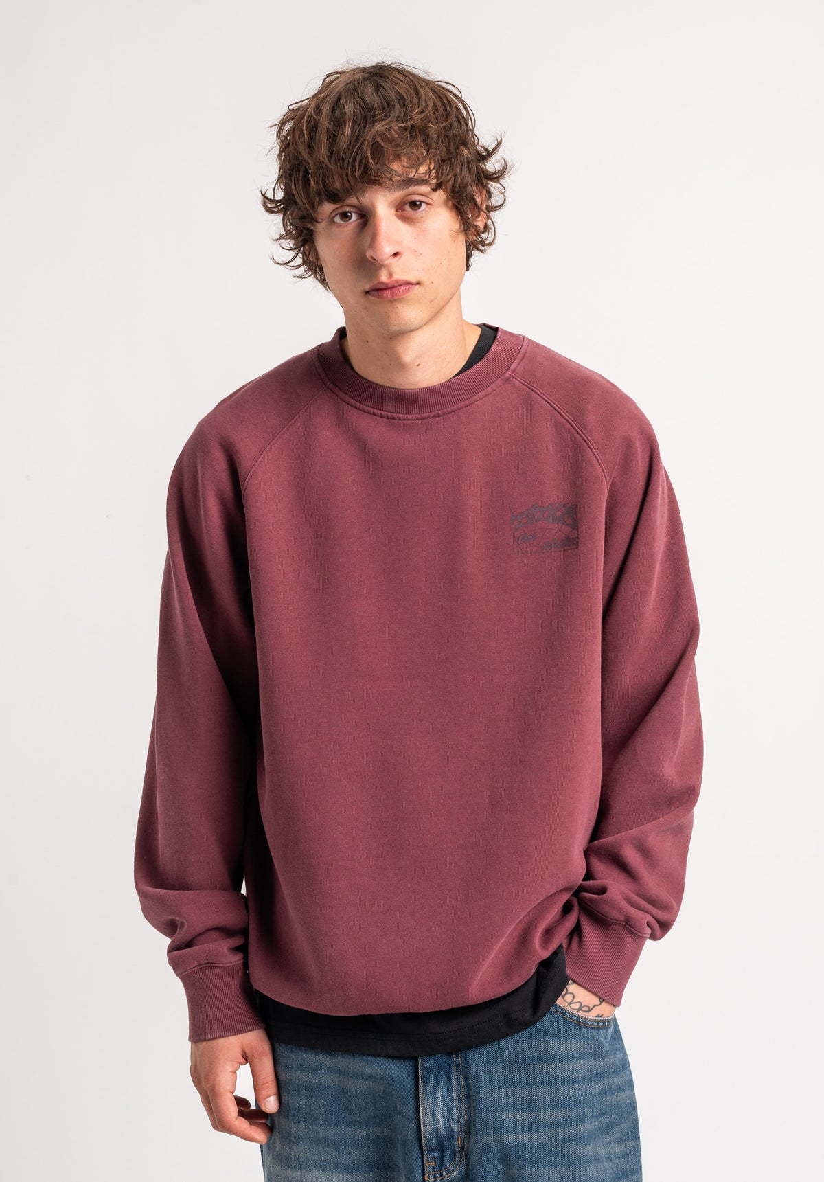 TITUS Heritage Clean Sweatshirt darkolivefaded – Rückenansicht