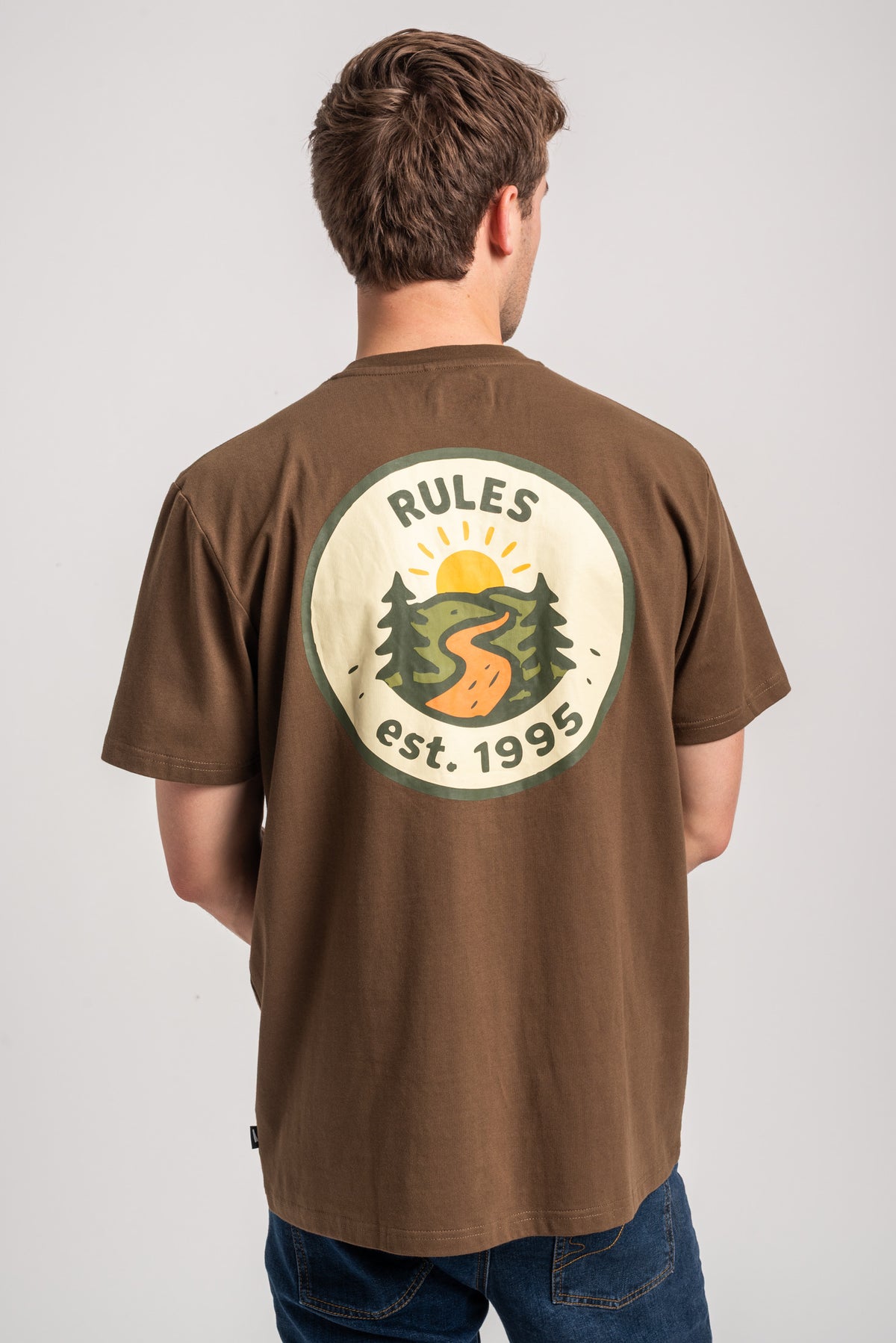Rules Forest Trail T-Shirt olive – Rückenansicht