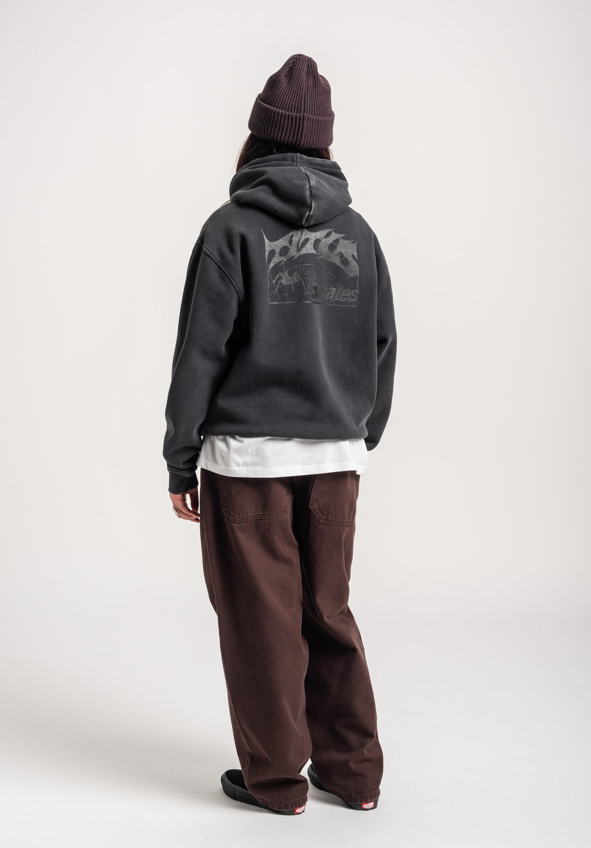 TITUS W Heritage Clean Hoodie blackfaded – Unteransicht