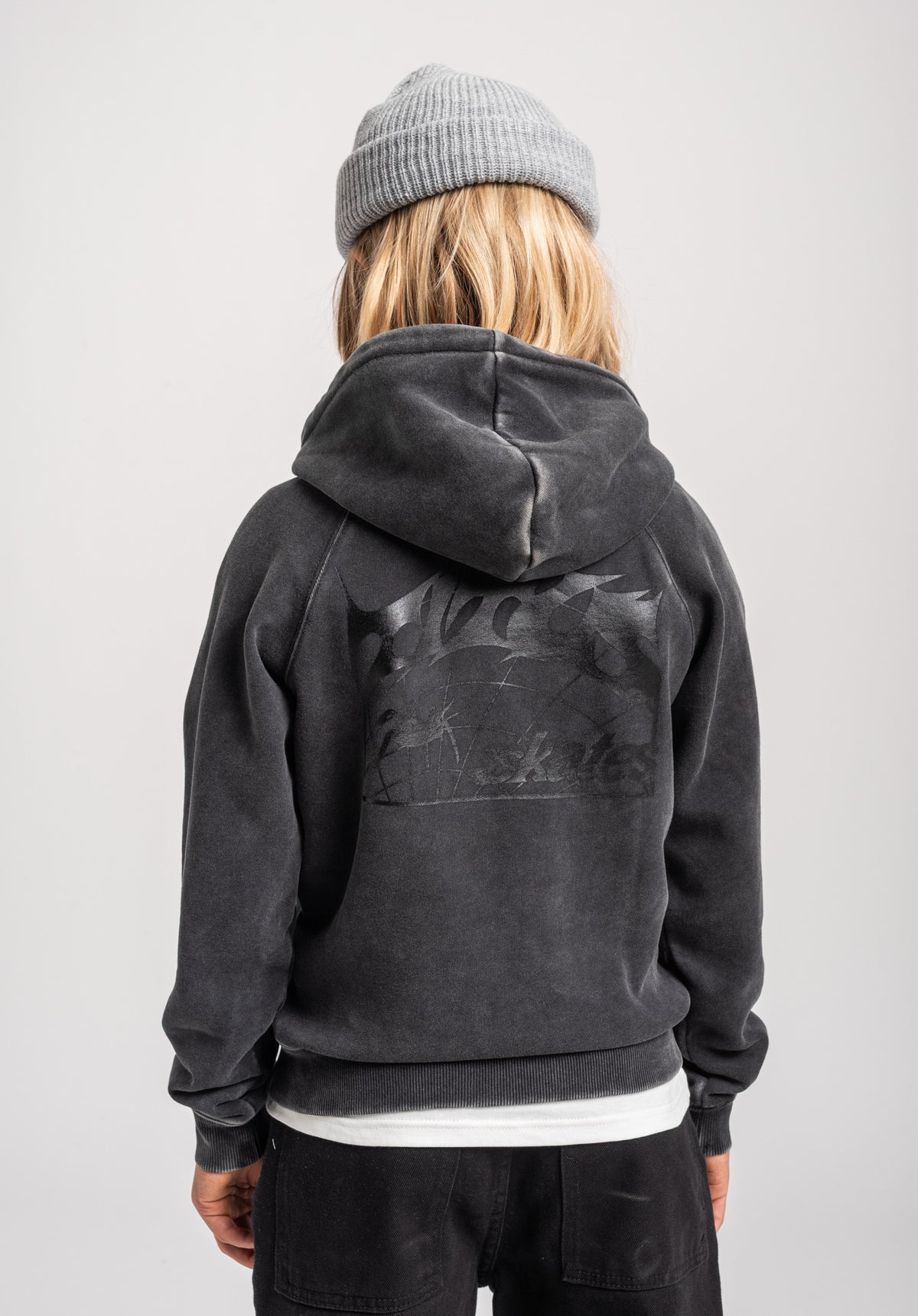 TITUS Heritage Clean Kids Hoodie blackfaded – Rückenansicht