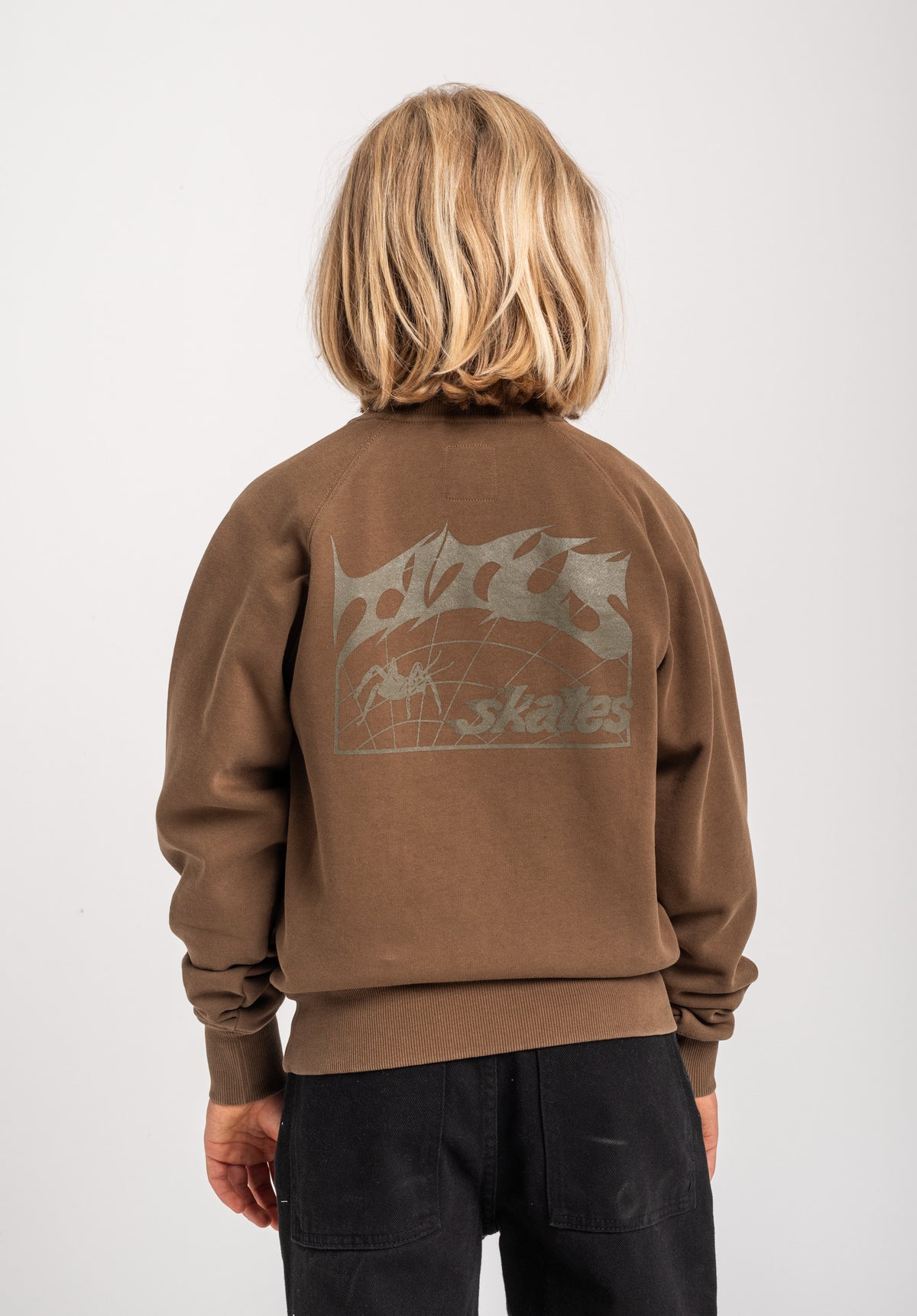 TITUS Heritage Clean Kids Sweatshirt darkolivefaded – Rückenansicht