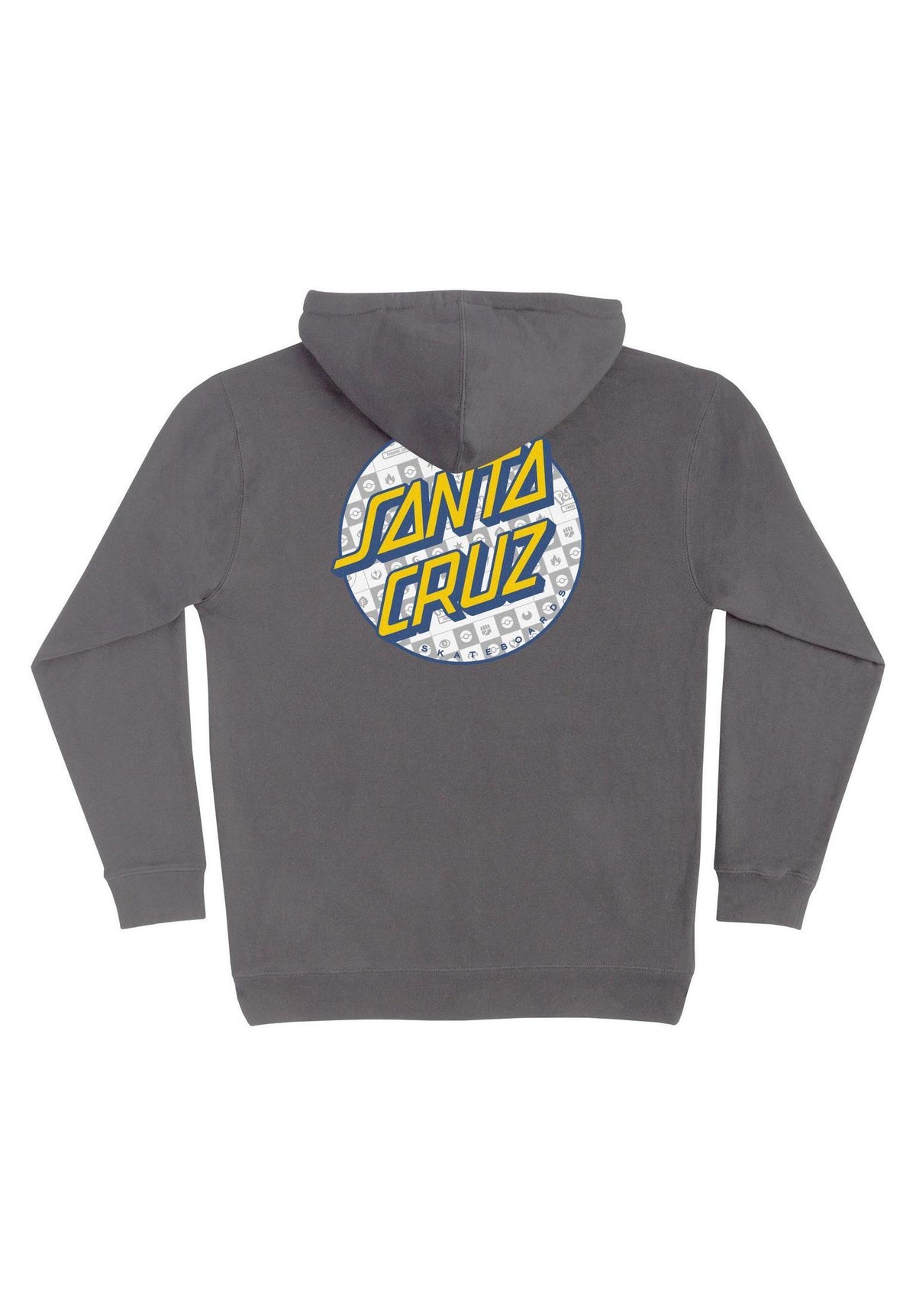 Santa-Cruz Pokémon Energy Dot Midweight Hoodie charcoal – Rückenansicht
