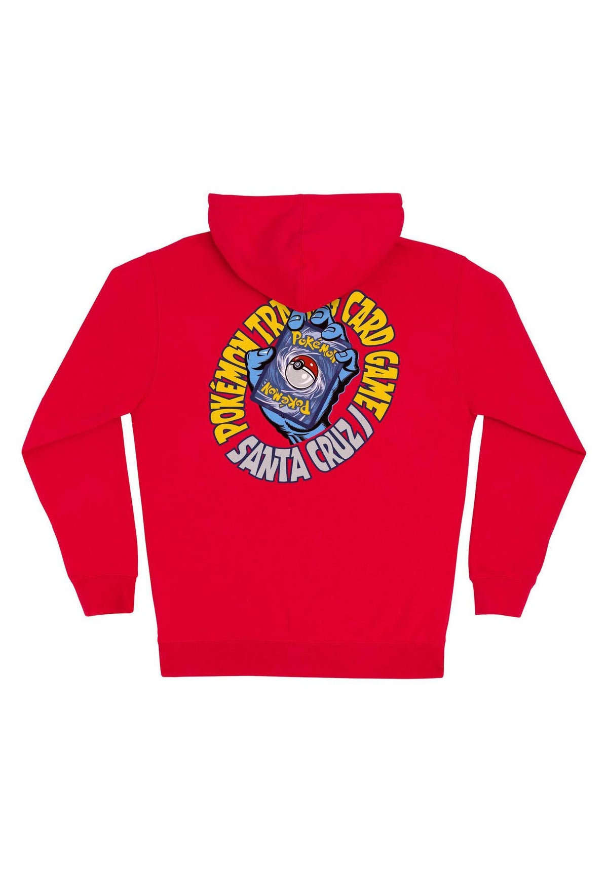Santa-Cruz Pokémon TCG Hand Heavyweight Zip-Hoodie red – Rückenansicht