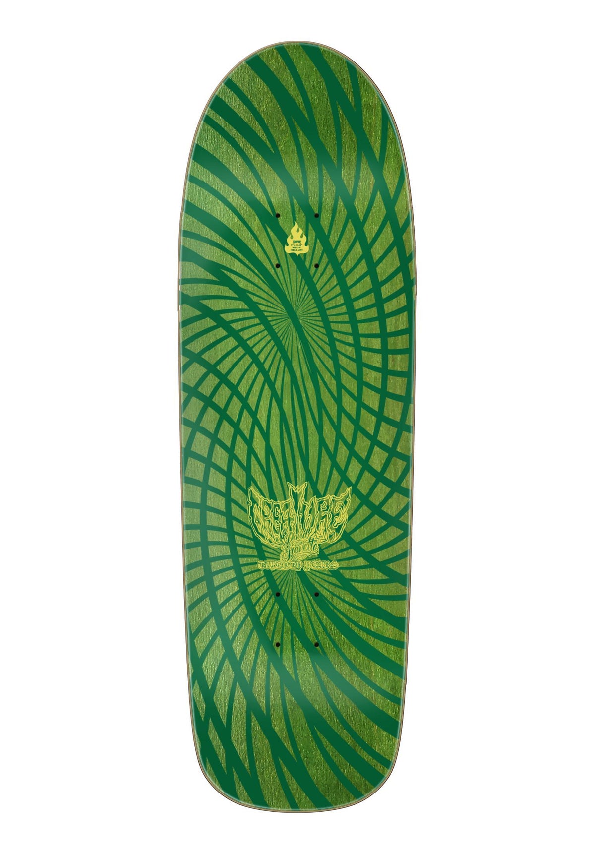 Creature Gravette Hippie Falls Pro Deck multicolored – Rückenansicht