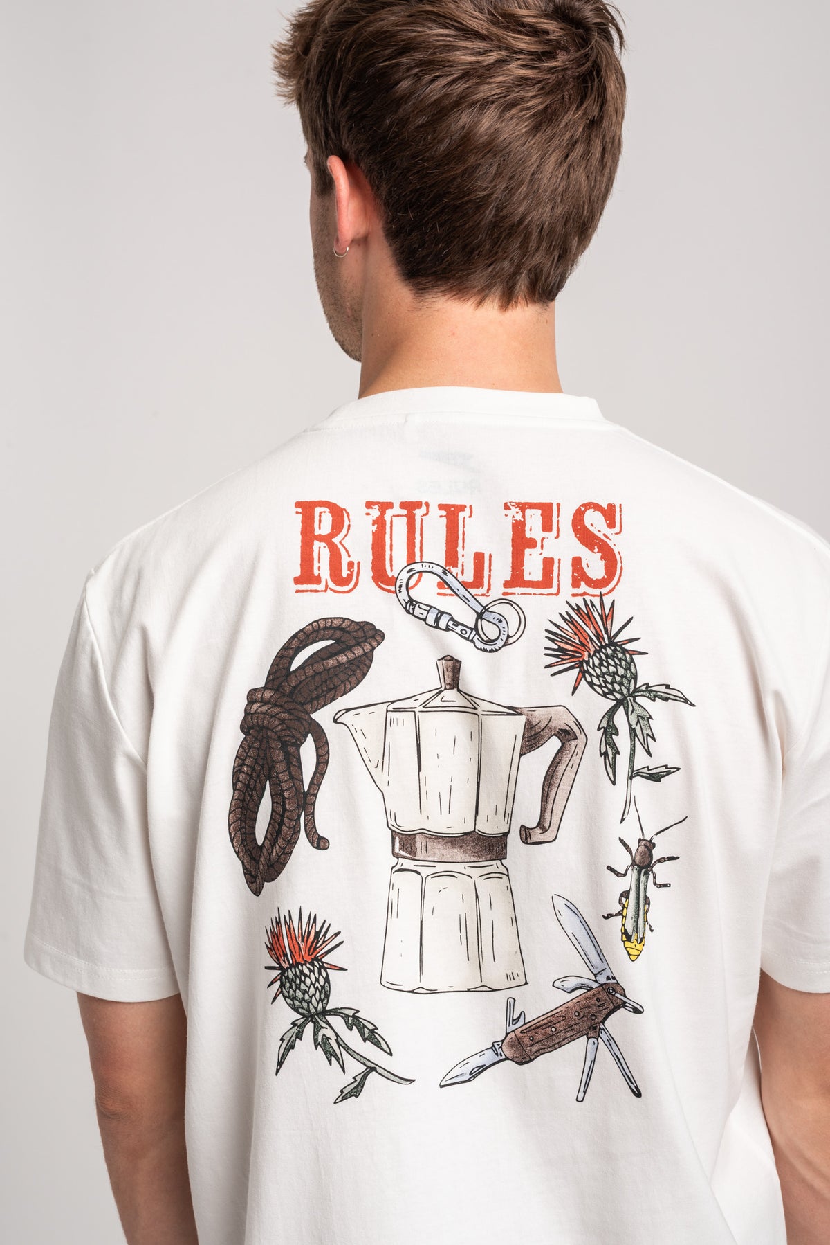 Rules Wild Brew T-Shirt offwhite – Detailansicht 2