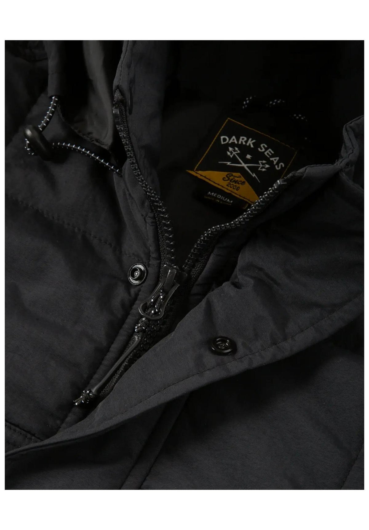 Dark Seas Adams Hooded Winterjacke black – Seitenansicht
