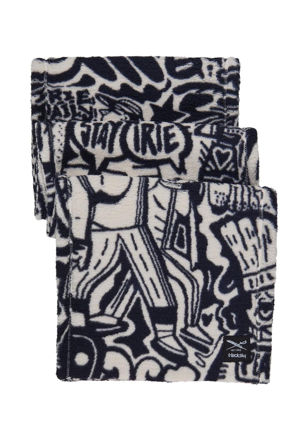 iriedaily Insania Schal navy-white – Rückenansicht