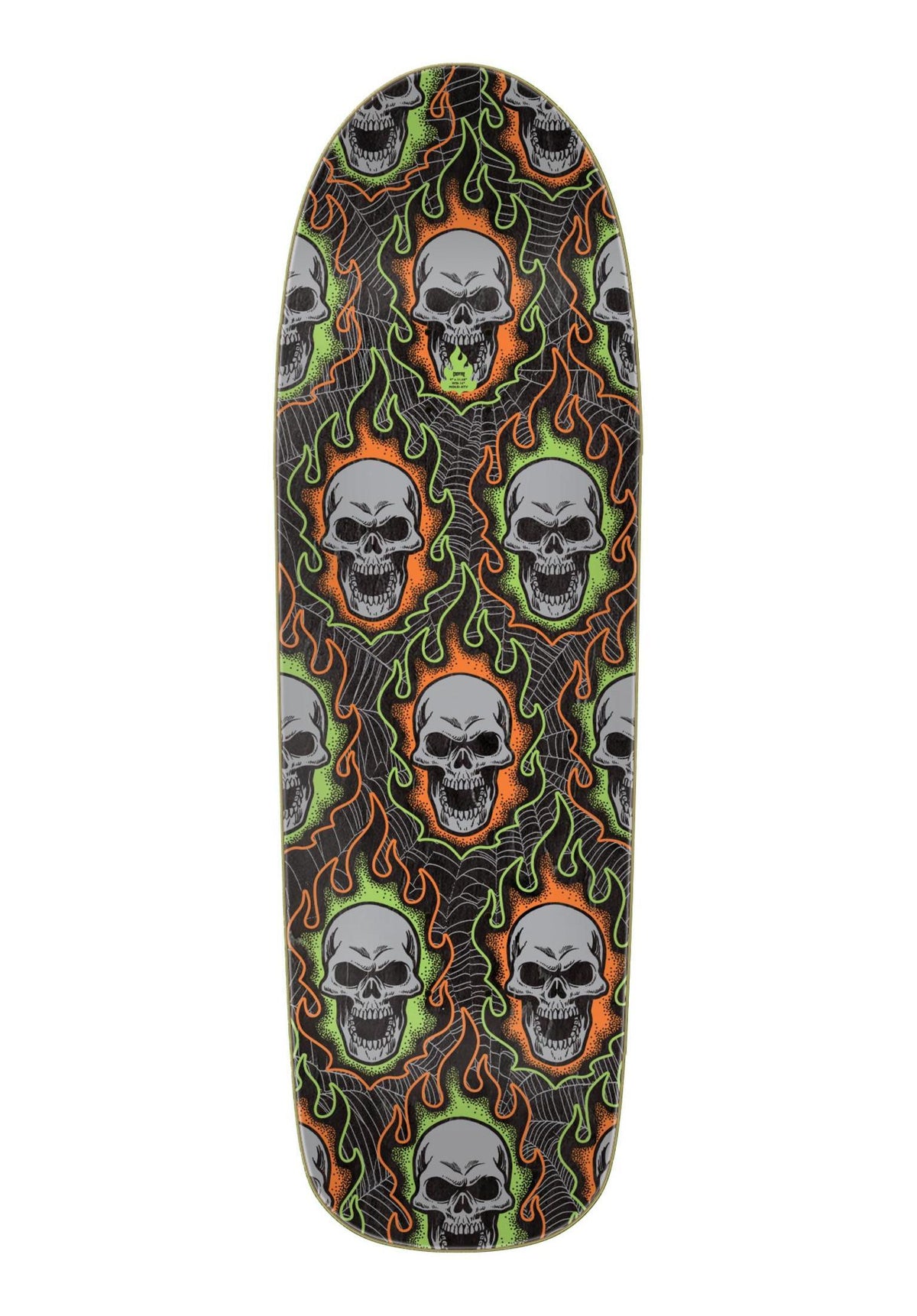 Creature Bonehead Webbed Team Shaped Deck black – Rückenansicht