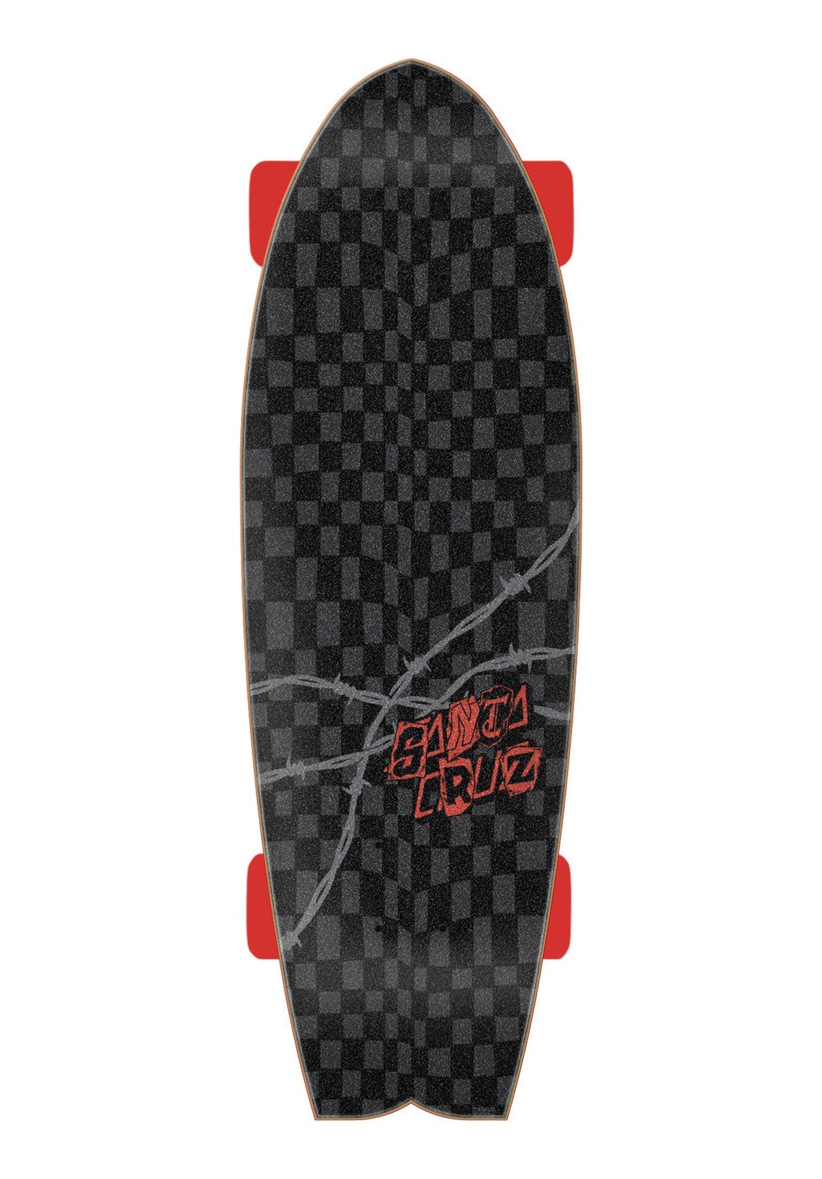 Santa-Cruz Pay Off Dot Shark Cruzer Cruiser-Komplett black – Rückenansicht