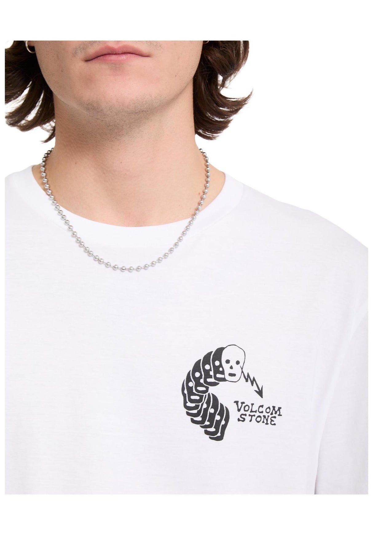 Volcom Felix Skull T-Shirt white – Detailansicht 1