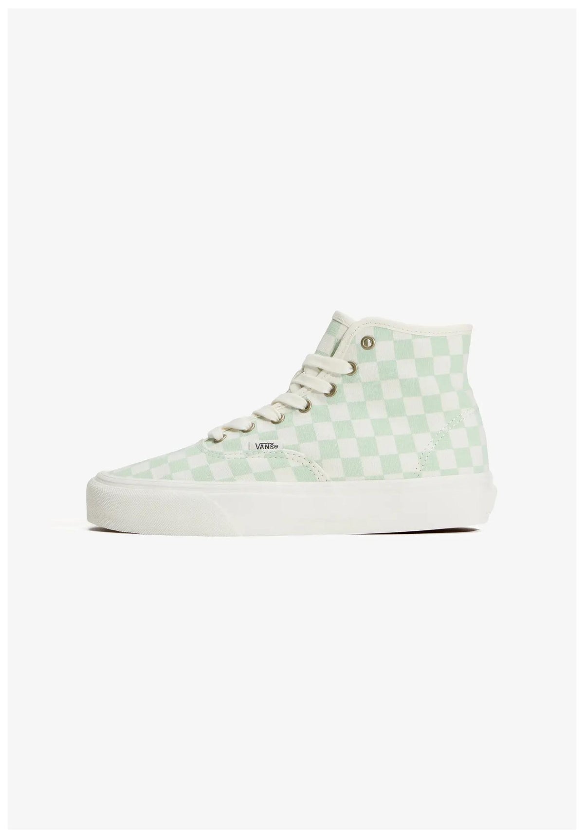 Vans Authentic Hi 2.0 Schuhe Mädels checkerboard-dustymint-marshmallow – Rückenansicht