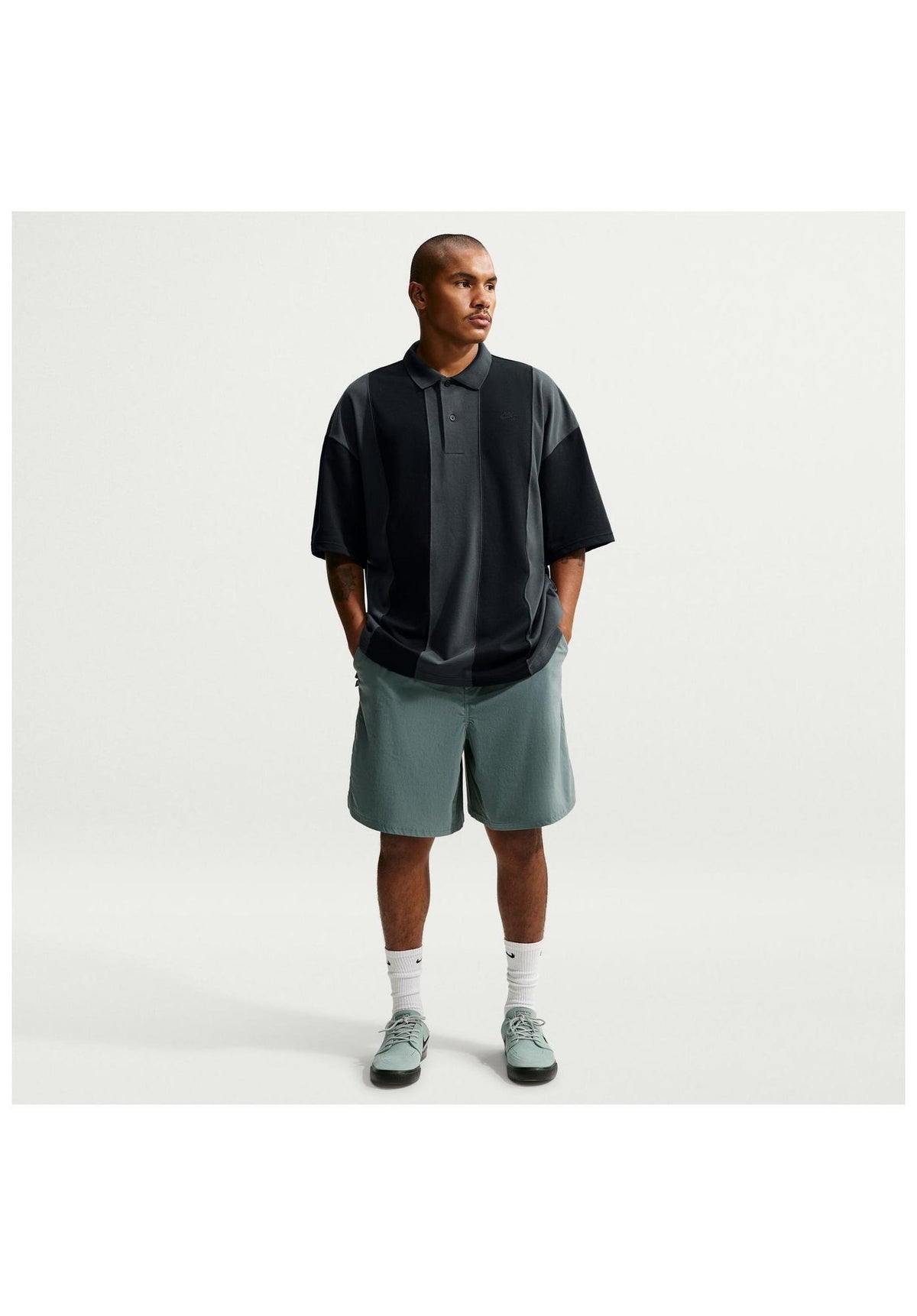Nike SB Break Polo Polo-Shirt black-darksmokegrey-black – Rückenansicht