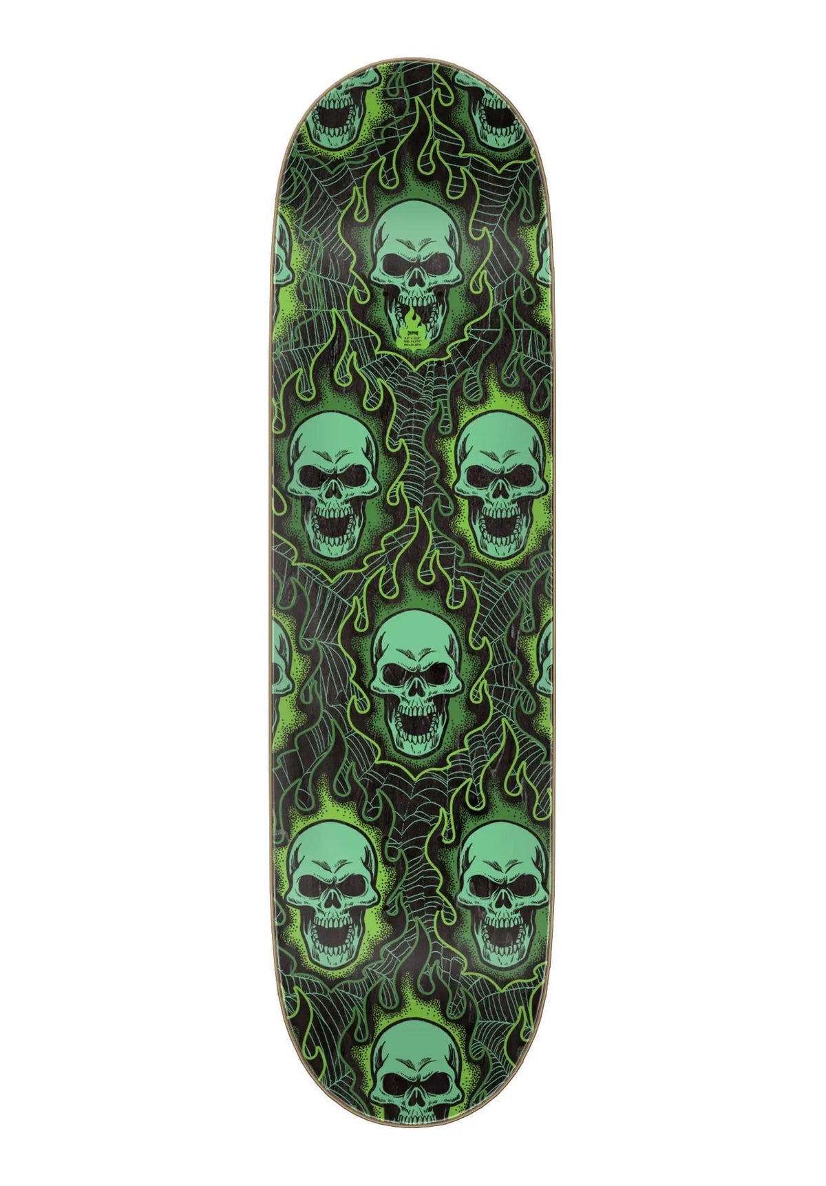 Creature Bonehead Webbed Deck black-green – Rückenansicht