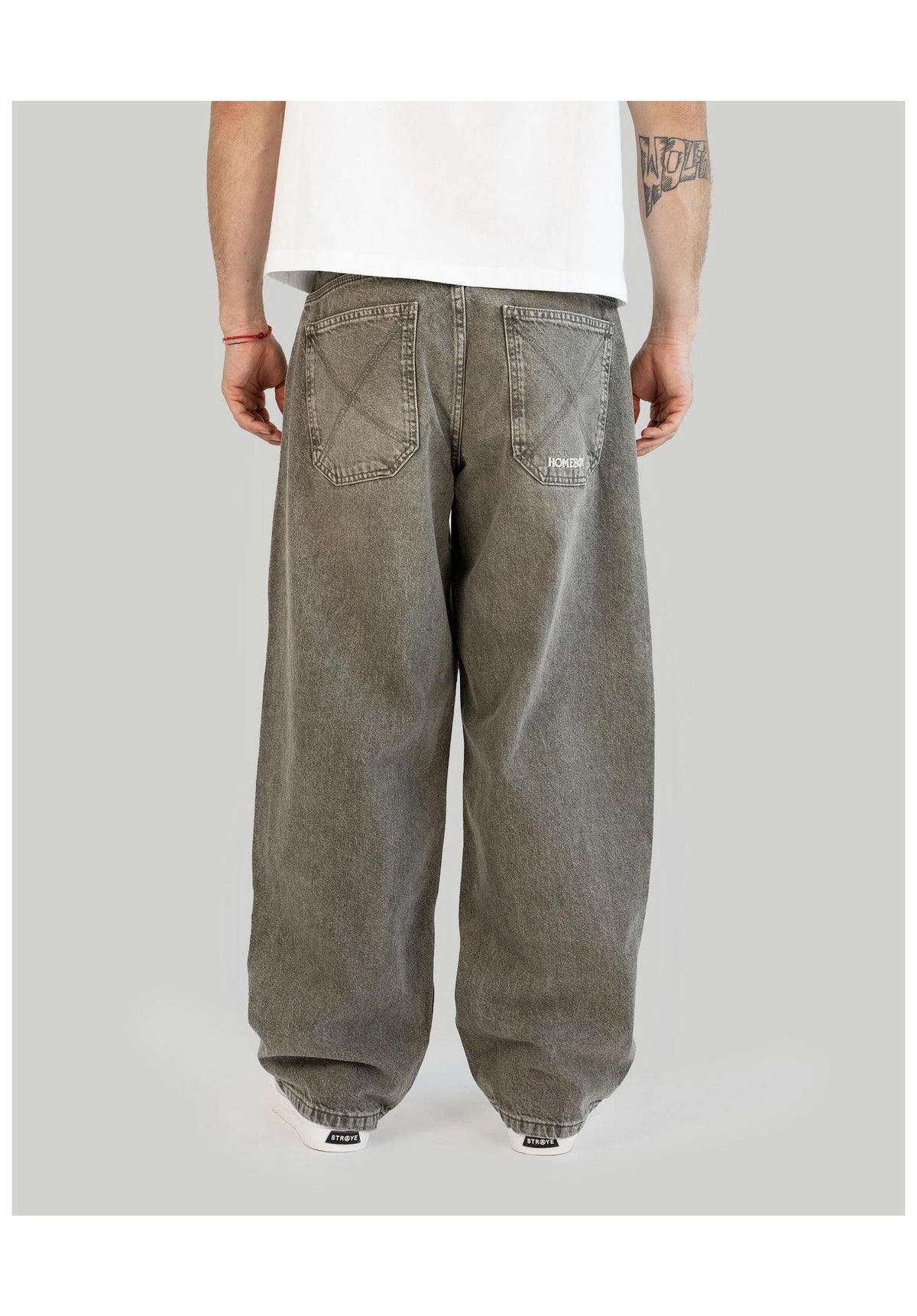 Homeboy x-tra MONSTER Dye Denim Jeans khaki – Rückenansicht
