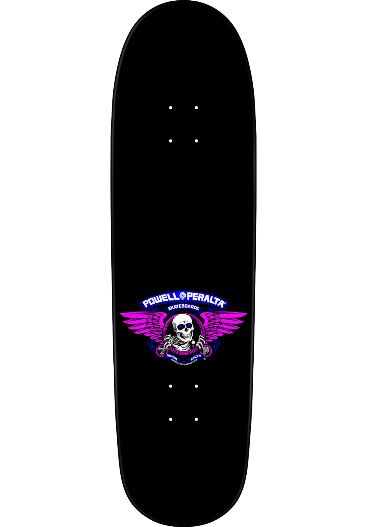 Hot Rod Flames blue-black Rueckenansicht