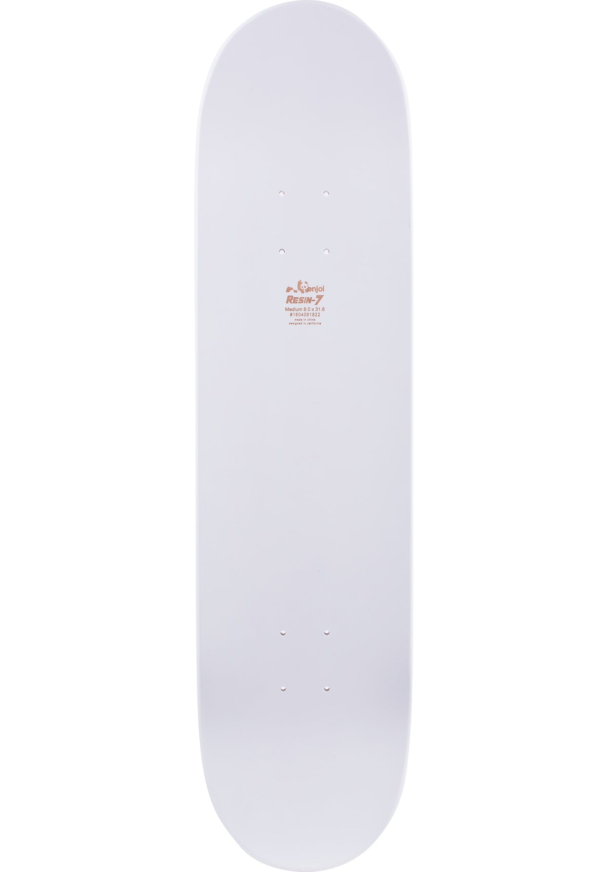 Enjoi Whitey Panda Logo Wide R7 Deck white – Rückenansicht