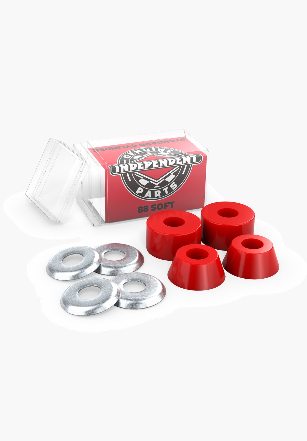 Independent Standard Conical Cushions Soft 88A 4er Lenkgummis red – Rückenansicht