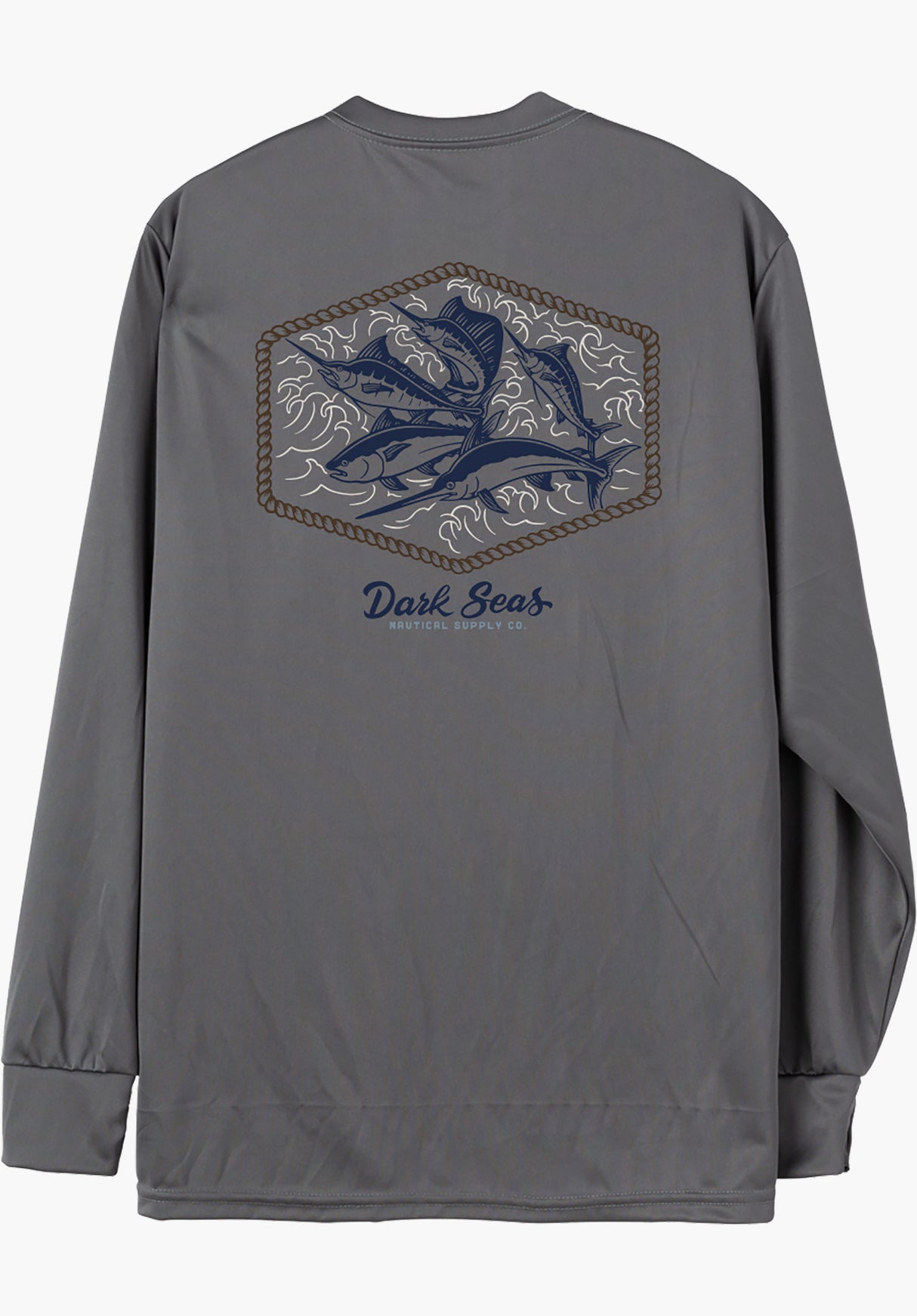 Affiliate UV sunshirt granite-grey Rueckenansicht