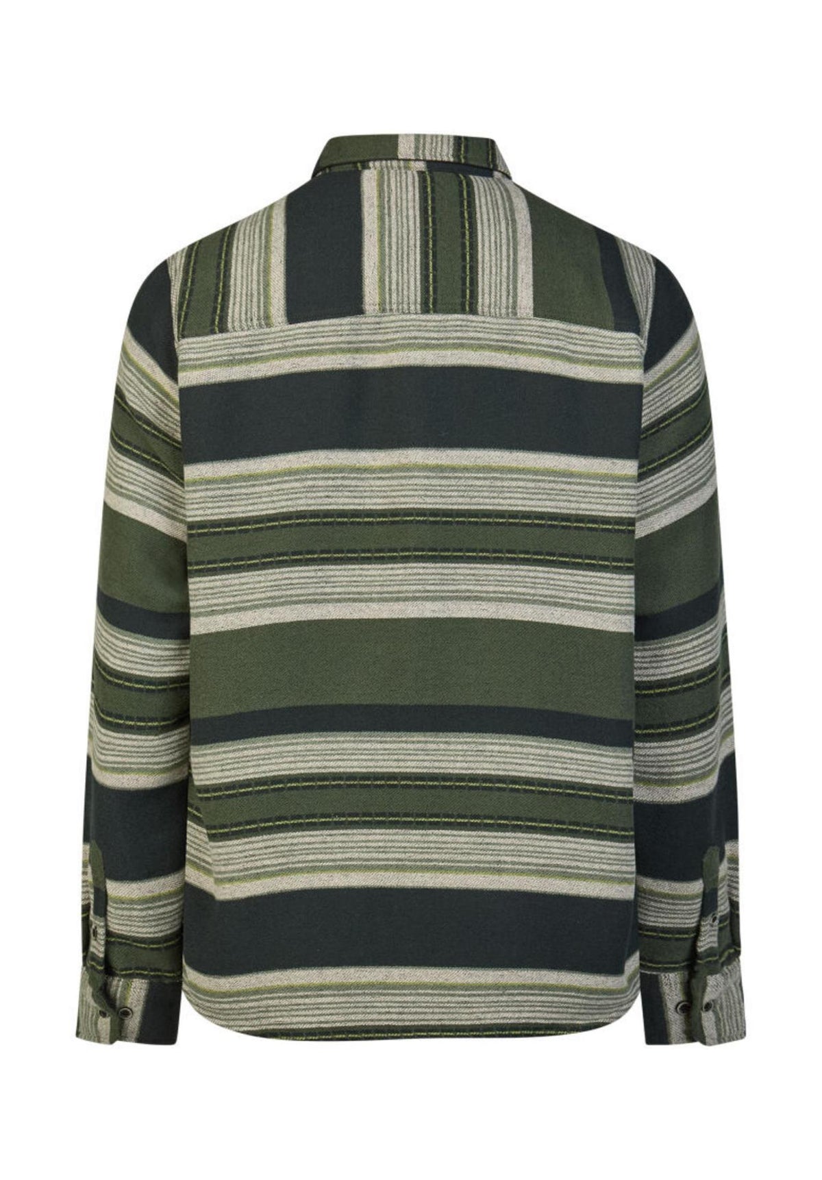 iriedaily Santania Hemd-Langarm black-olive – Rückenansicht
