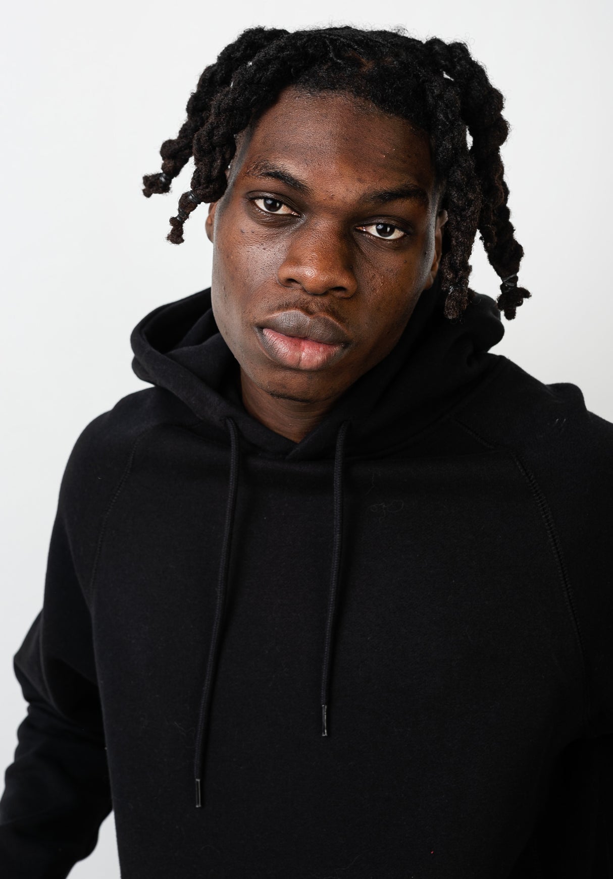 Script Hoodie black Rueckenansicht