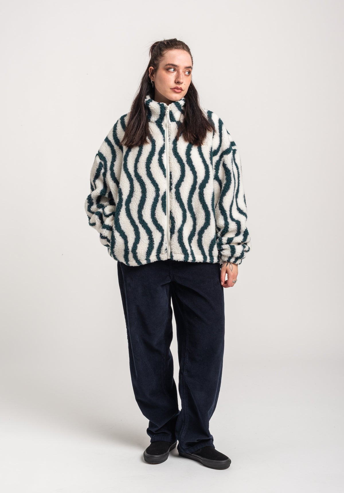 TITUS Nieva Übergangsjacke offwhite-striped – Oberansicht