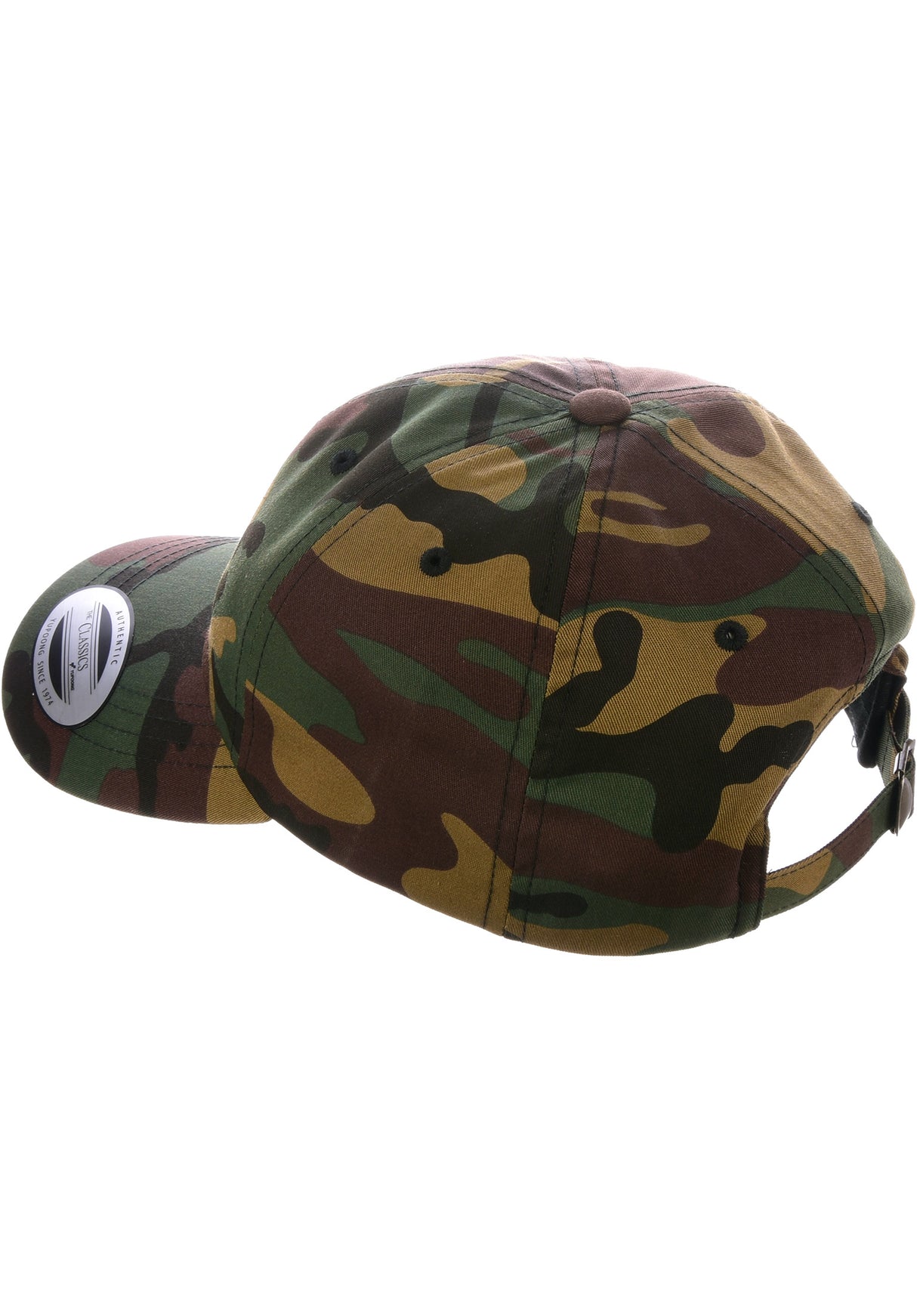 Dad Camp Cap Circle Pin camouflage Rueckenansicht