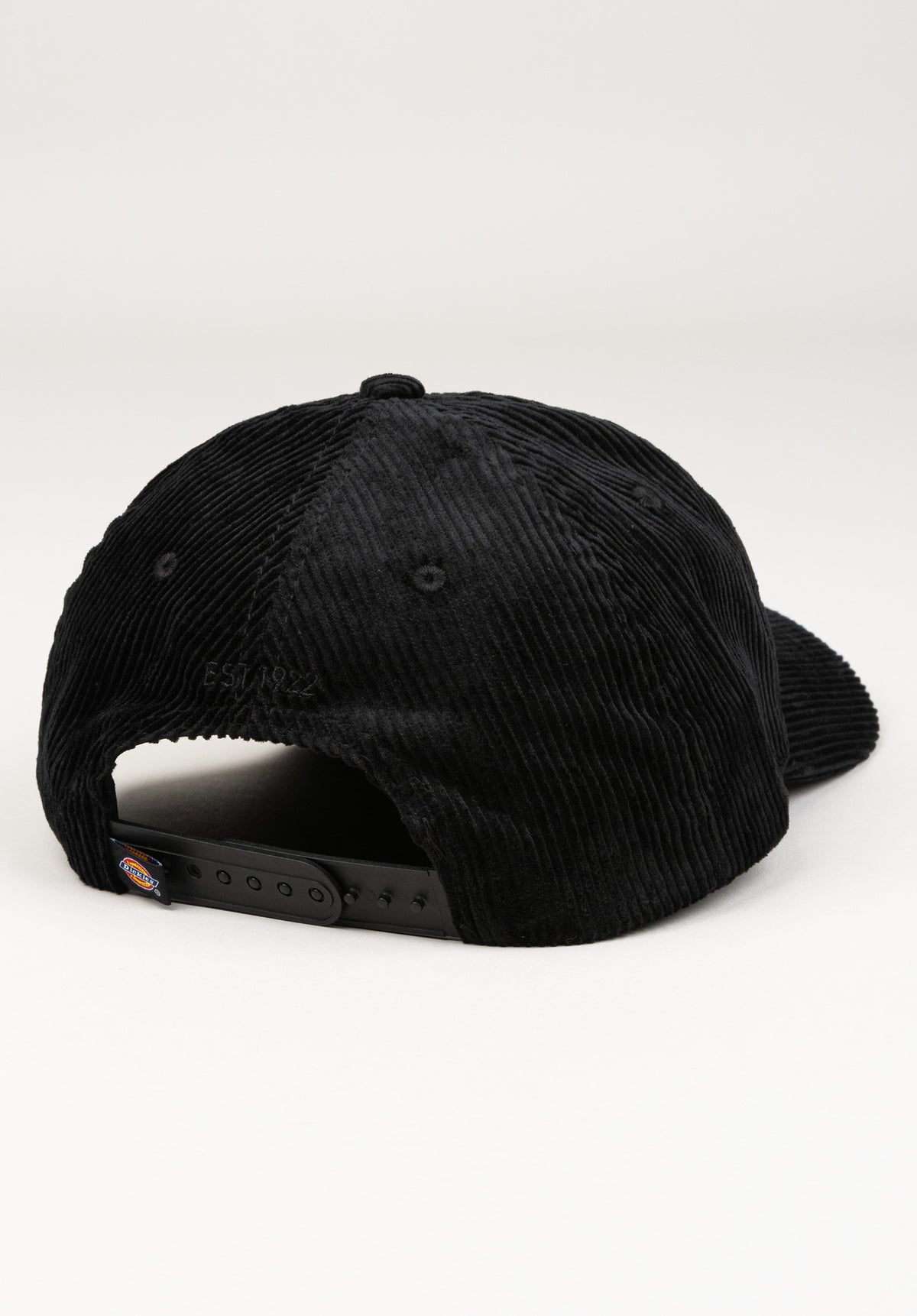 Dickies Hardwick Cord Cap black – Rückenansicht