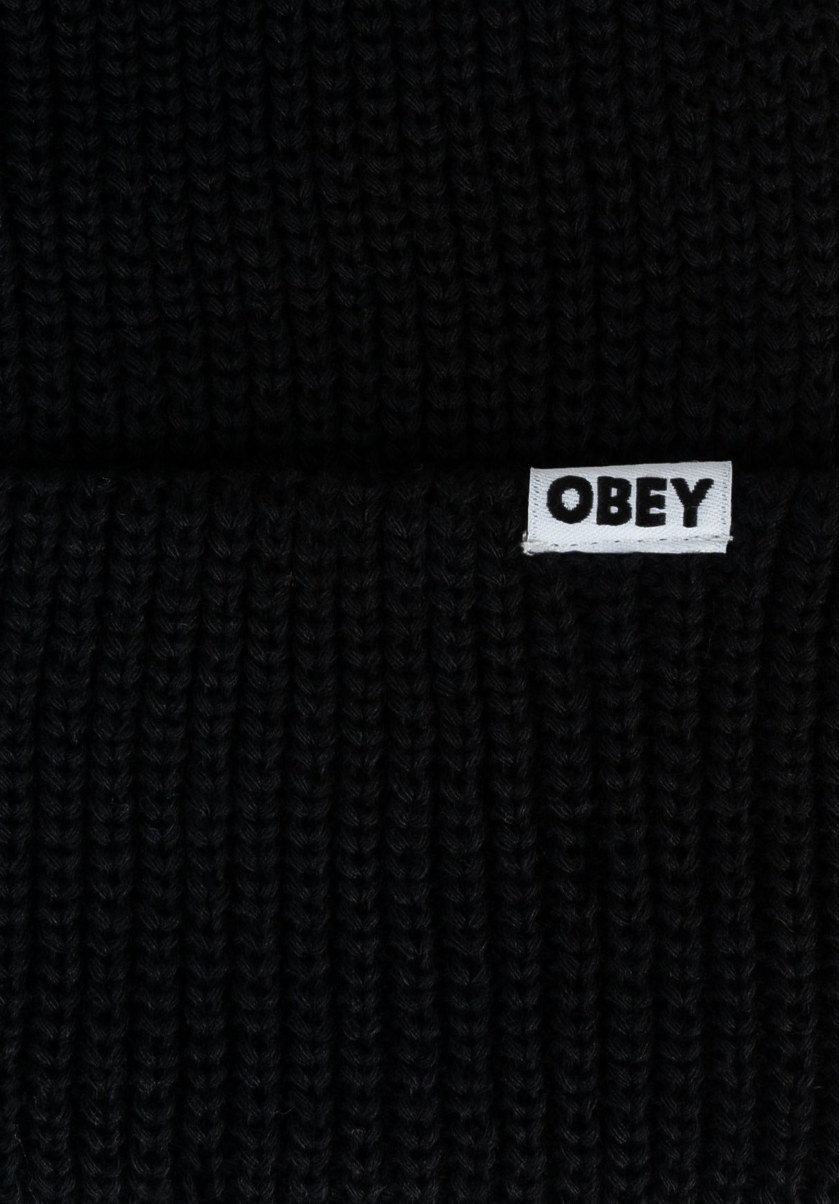Bold Organic Beanie black Rueckenansicht