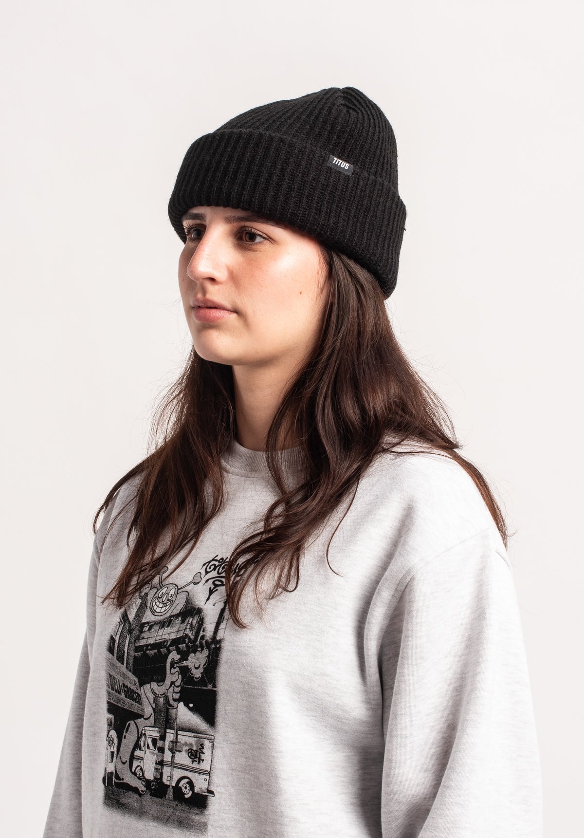 TITUS Däkl Mütze black-black – Detailansicht 2