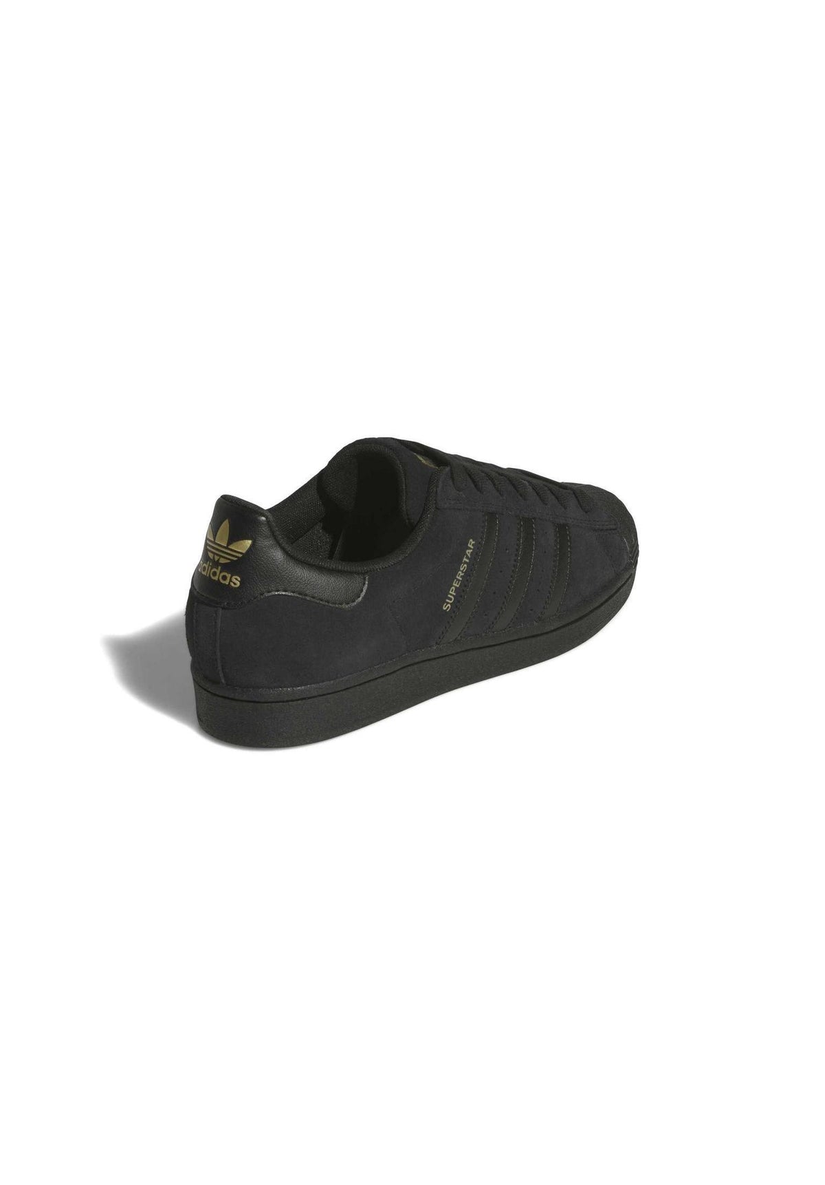 adidas-skateboarding Superstar ADV Schuhe Jungs coreblack-coreblack-goldmetallic – Rückenansicht