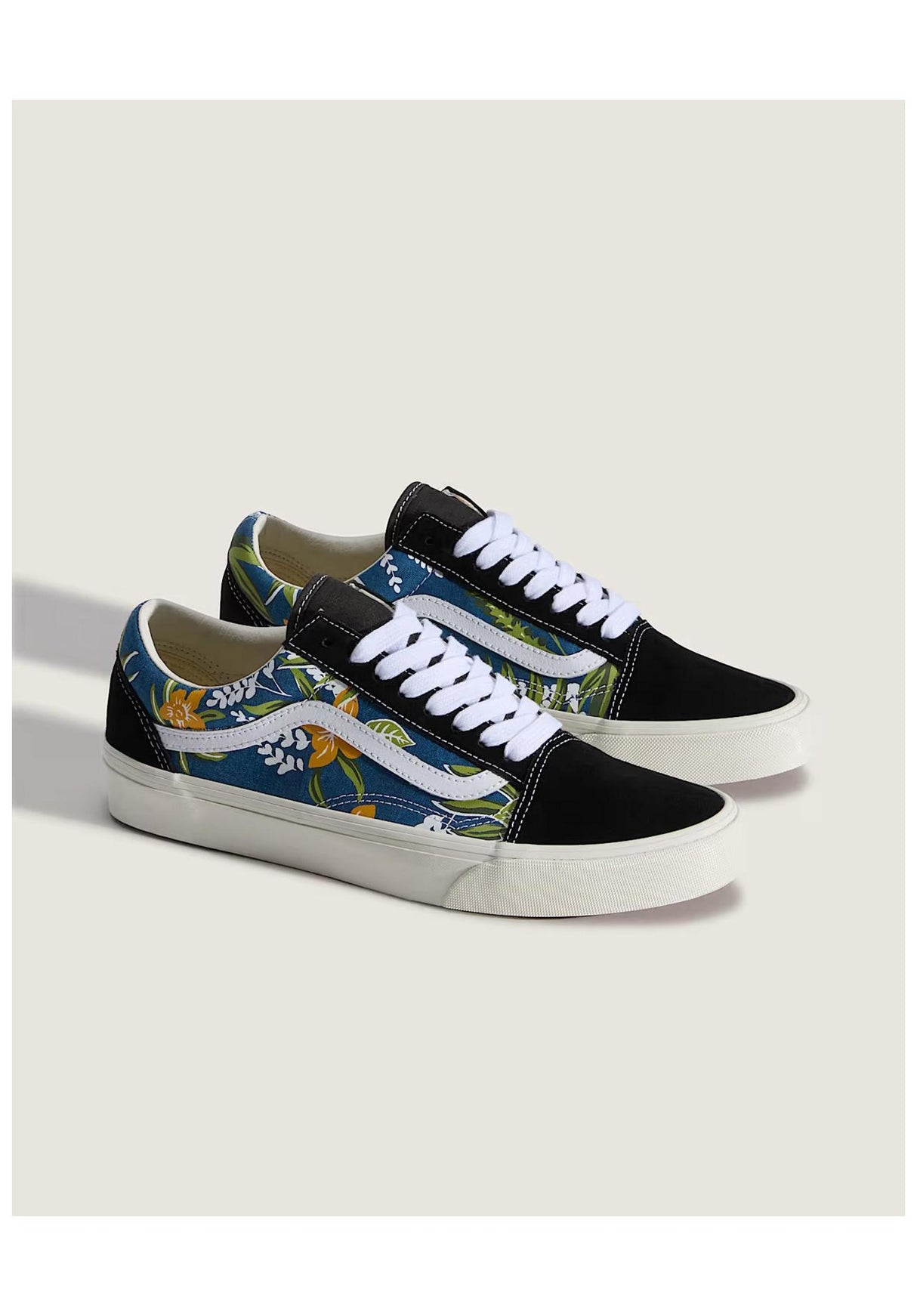 Old Skool floral-navy Rueckenansicht