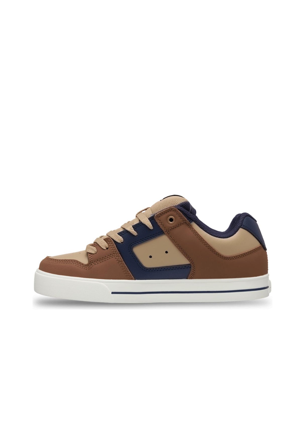 DC Shoes Pure Schuhe Jungs brown-navy-tan – Seitenansicht