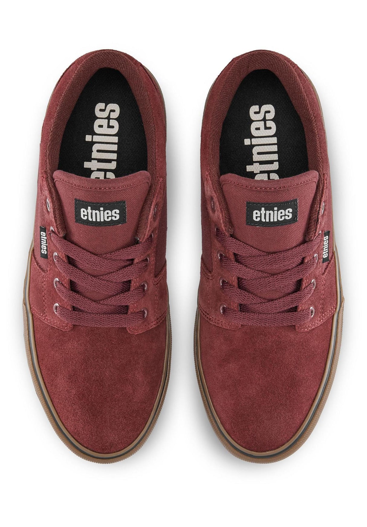 Barge LS burgundy-gum Closeup1