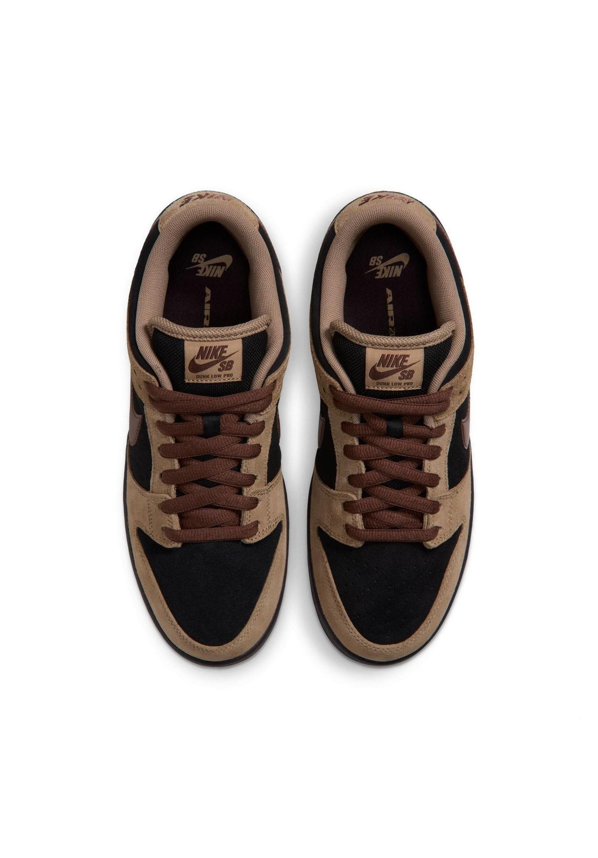 Nike SB Dunk Low Pro Schuhe Jungs filbert-chocolate-black-burgundy – Rückenansicht
