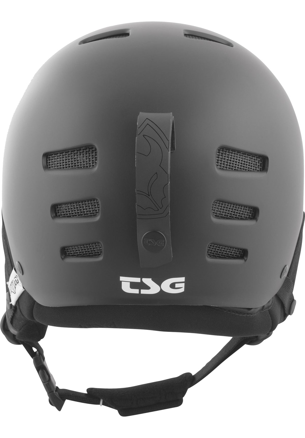 TSG Gravity Solid Color Snowboardhelm satin black – Rückenansicht