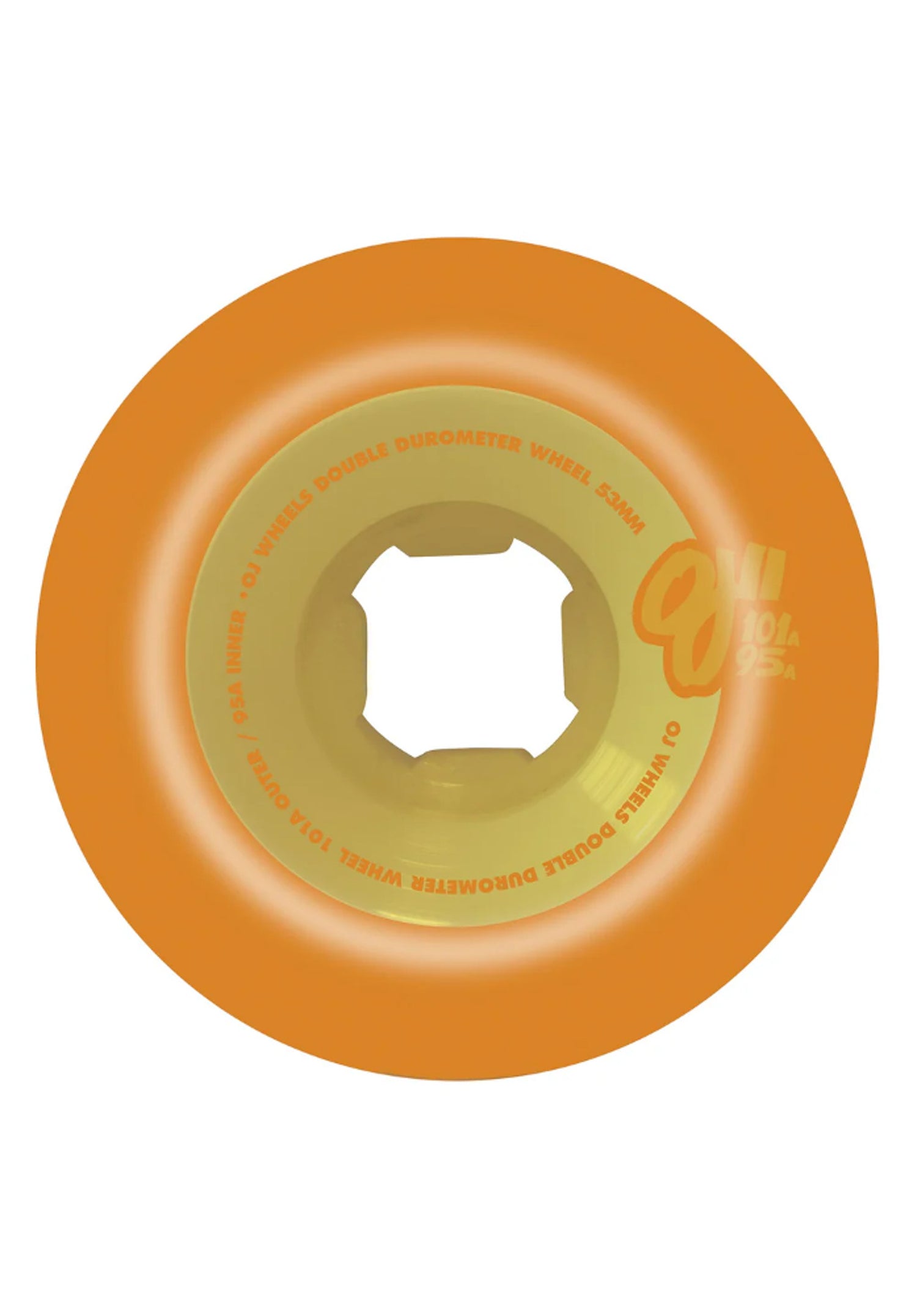 Double Duro Mini Combo 101A/95A pastel orange yellow Rueckenansicht Zoom Image