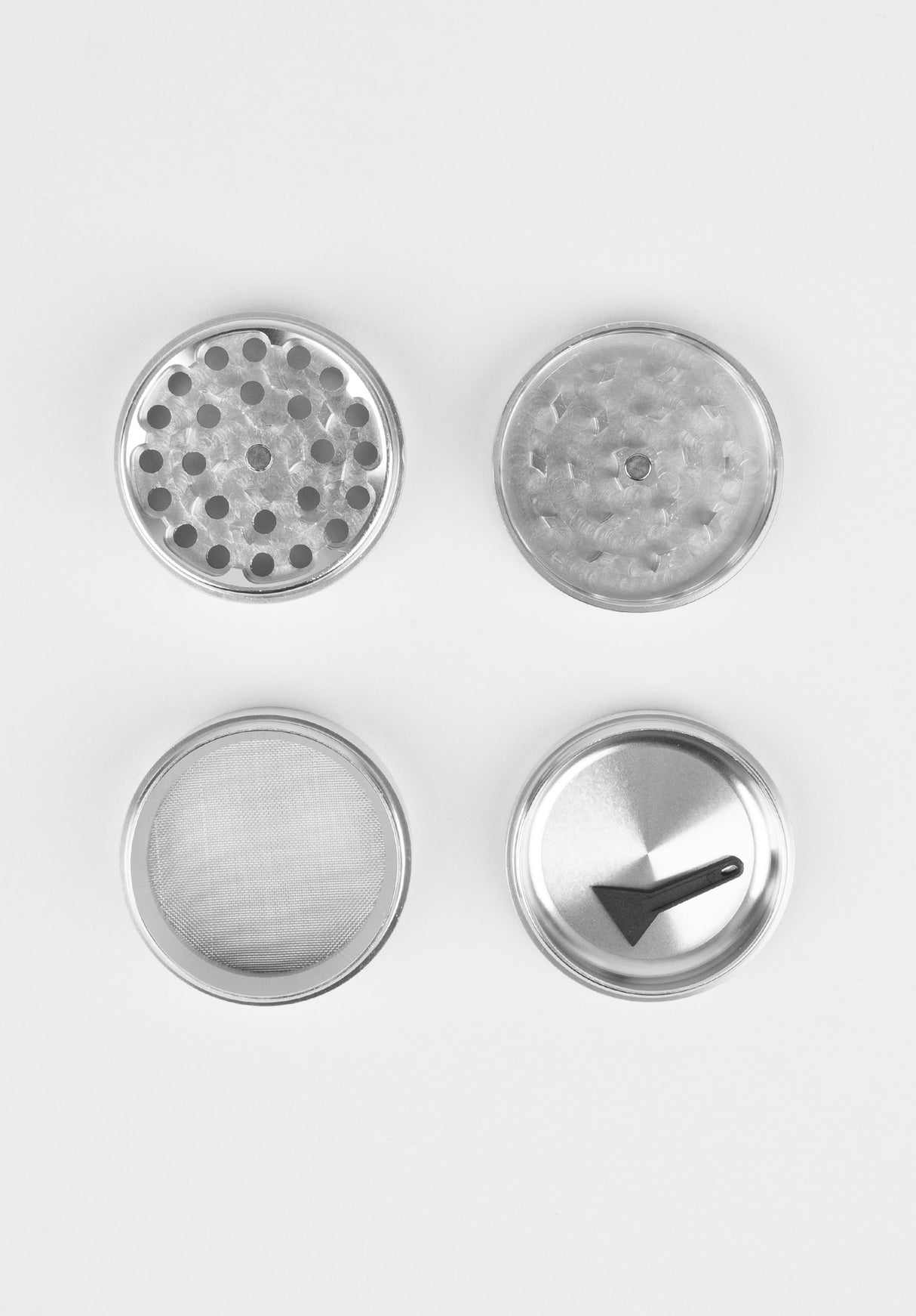 Hazy Days Metal 4 Parts Grinder silver Closeup2