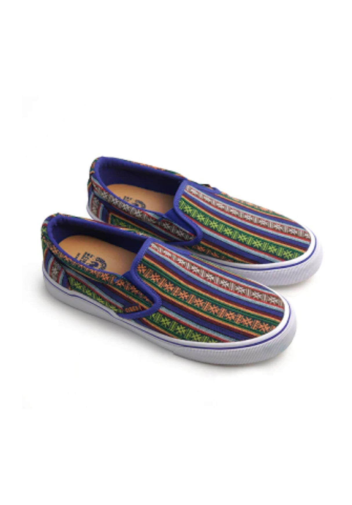 50 Slips QQRQ zapotec-blue-white Rueckenansicht