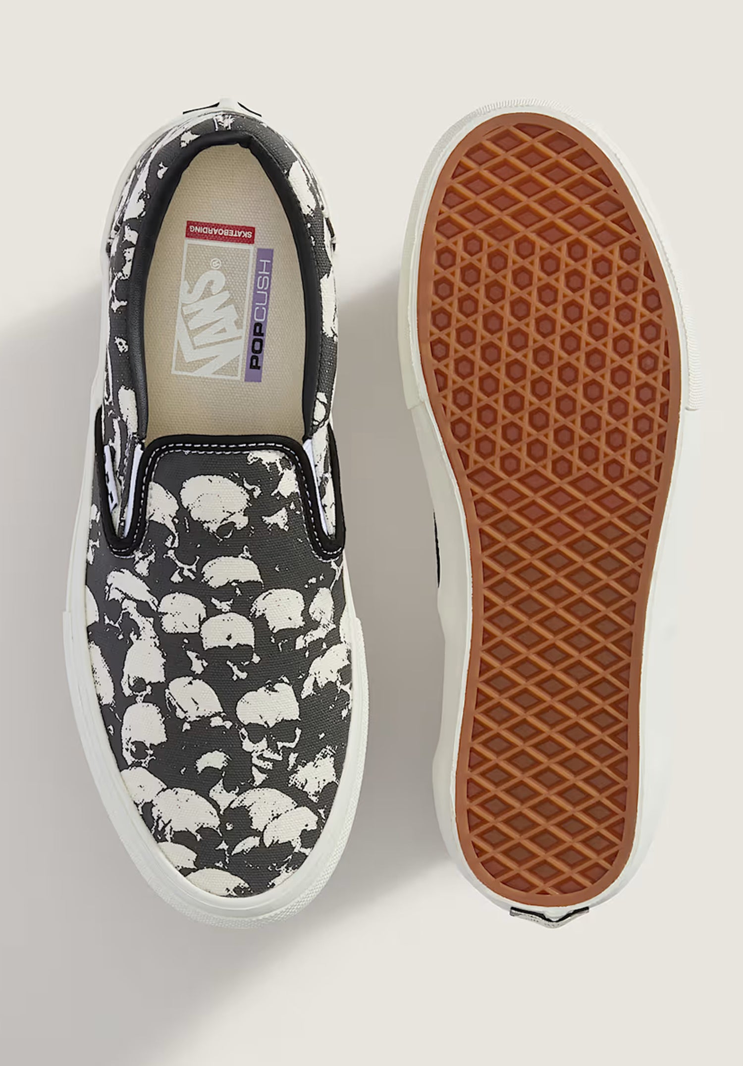 Skate Slip-On skullpileblack-white-gum Oberansicht Zoom Image