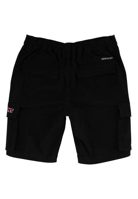 Groundwork Cargo Shorts black Rueckenansicht