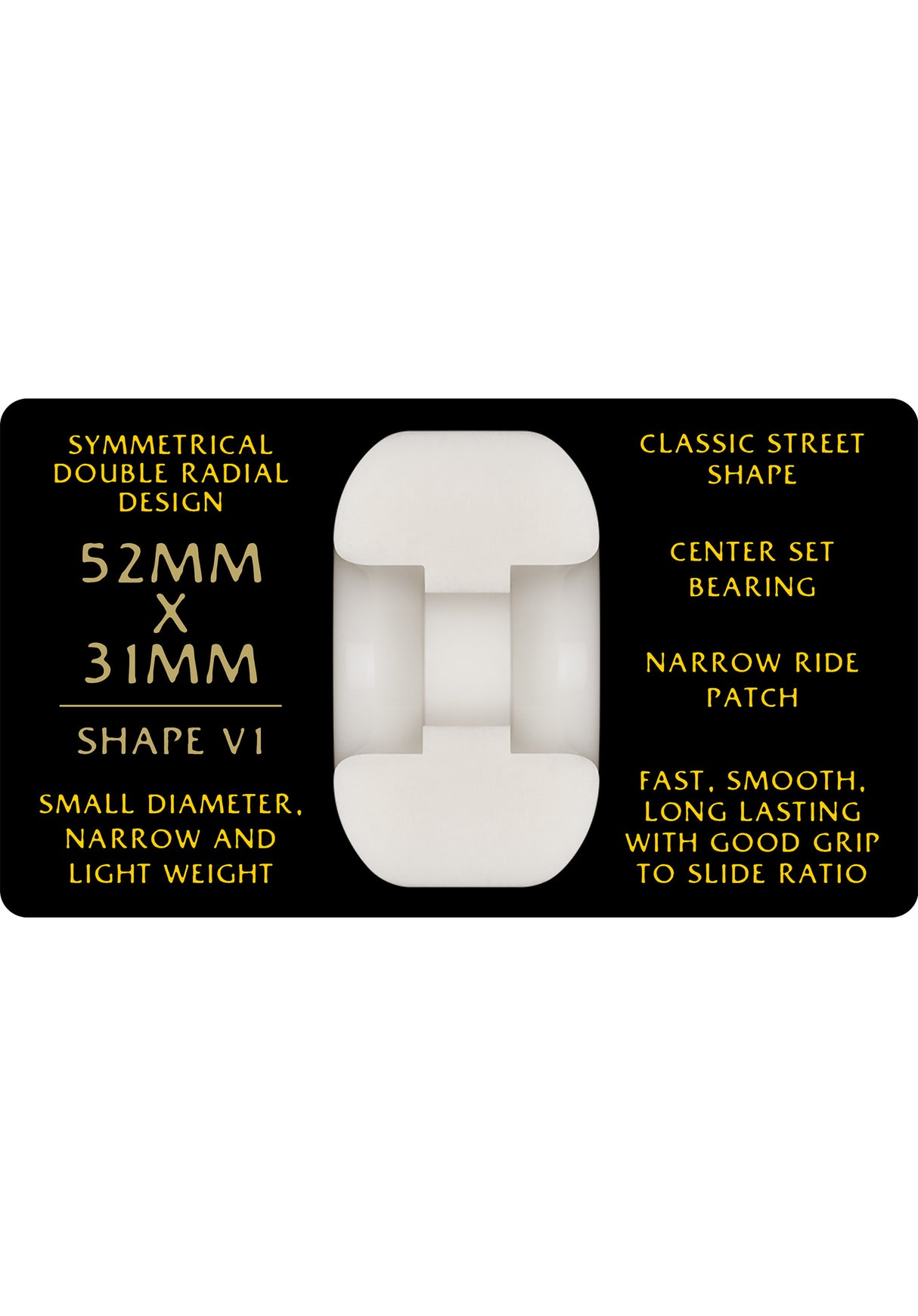 Dragons 95A V1 Symmetrical Narrow Ride offwhite Rueckenansicht