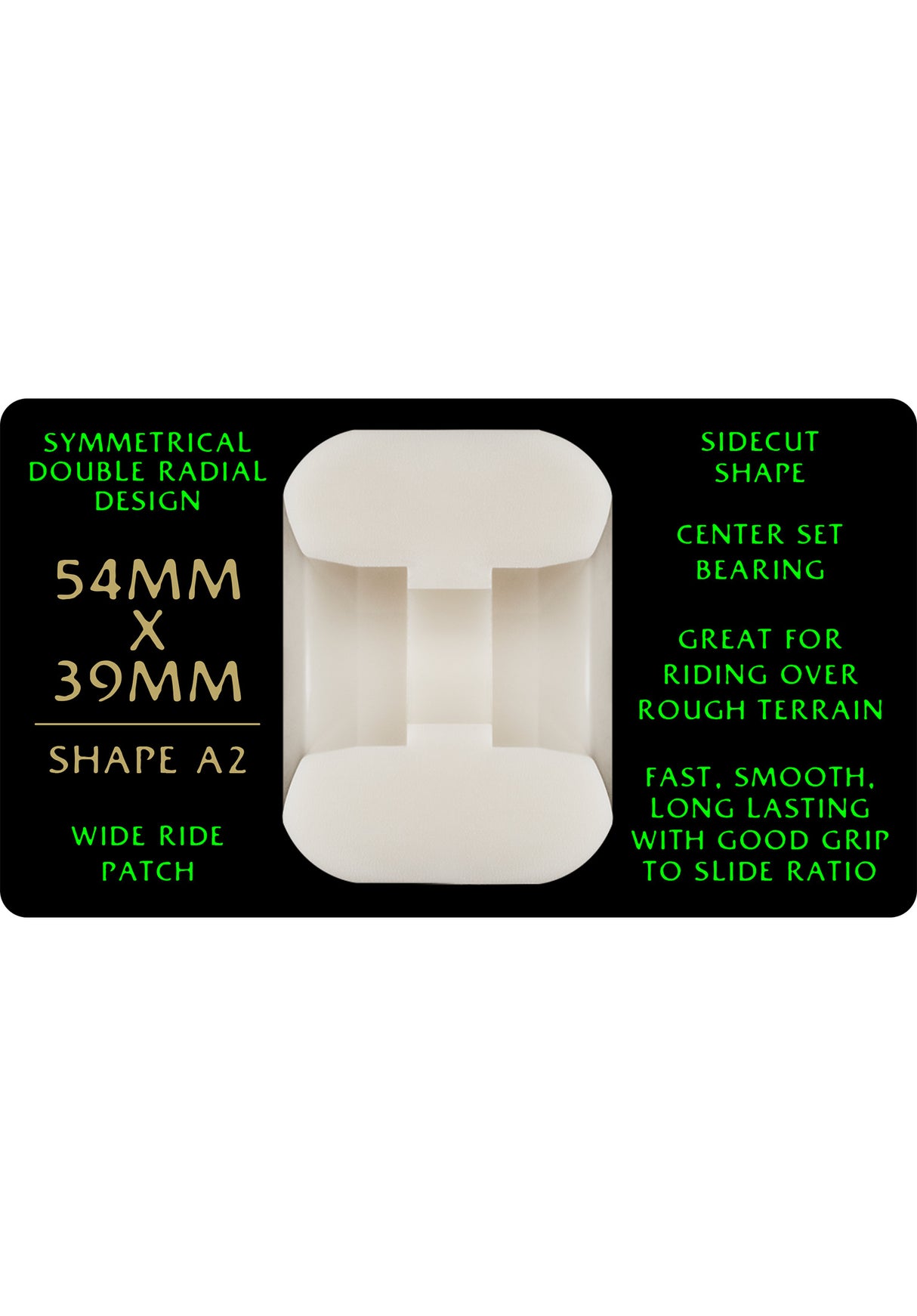 Dragons 88A A2 Symmetrical Wide Ride offwhite Rueckenansicht