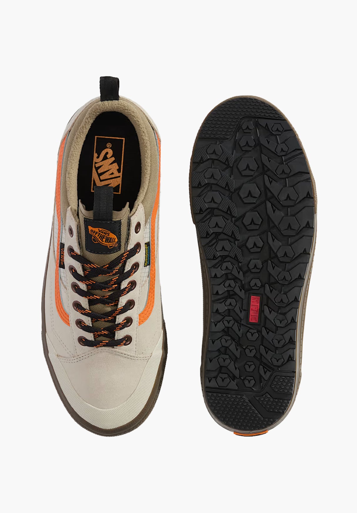 MTE Old Skool Waterproof Insulated taupe-orange Closeup2