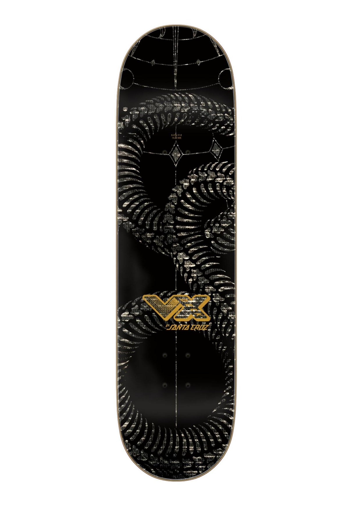 McCoy Snakes VX black-gold Rueckenansicht