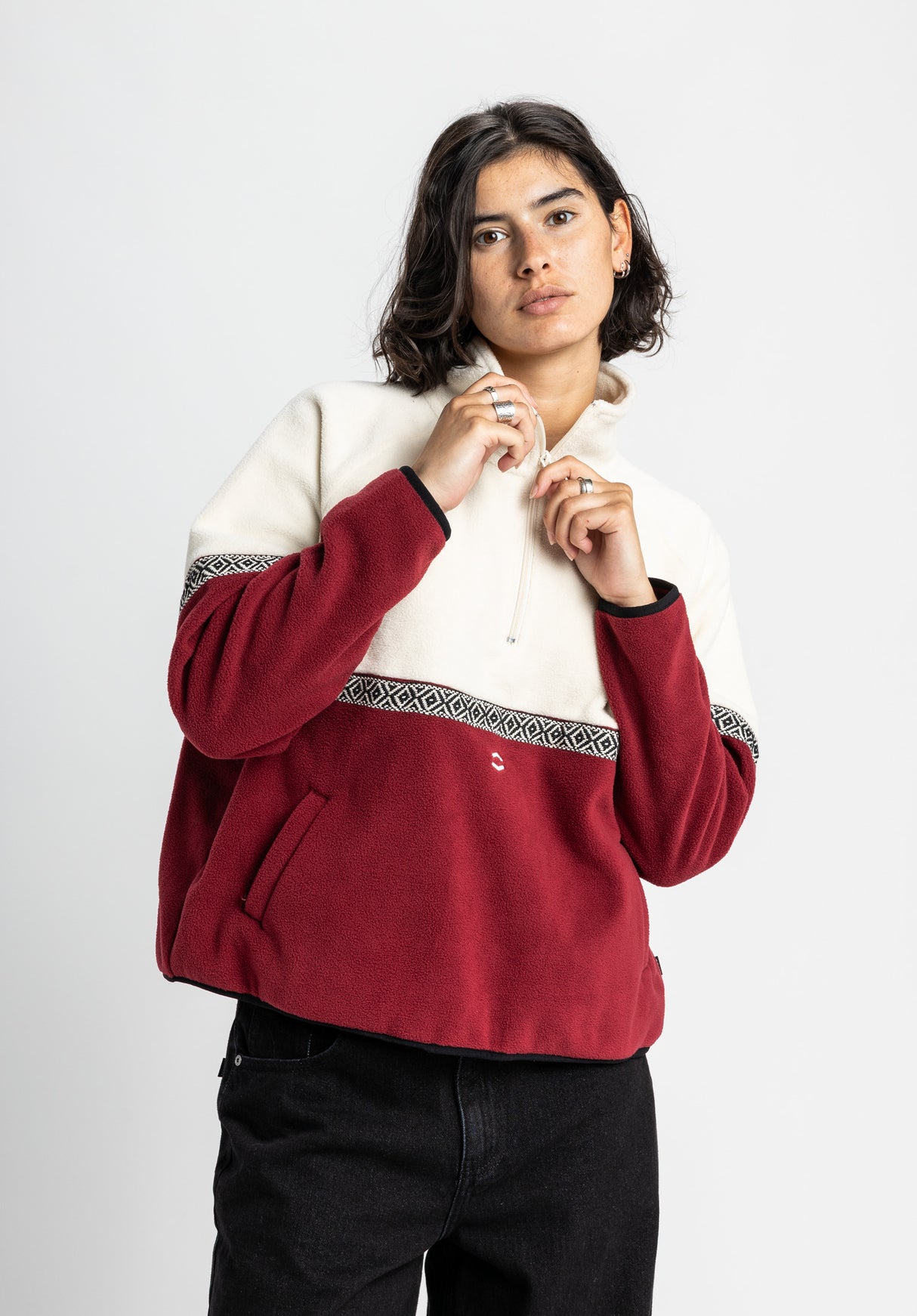 Jalma offwhite-darkcherry Vorderansicht