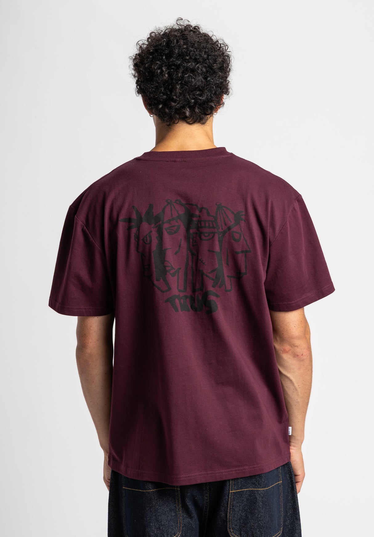 Crew darkcherry Rueckenansicht